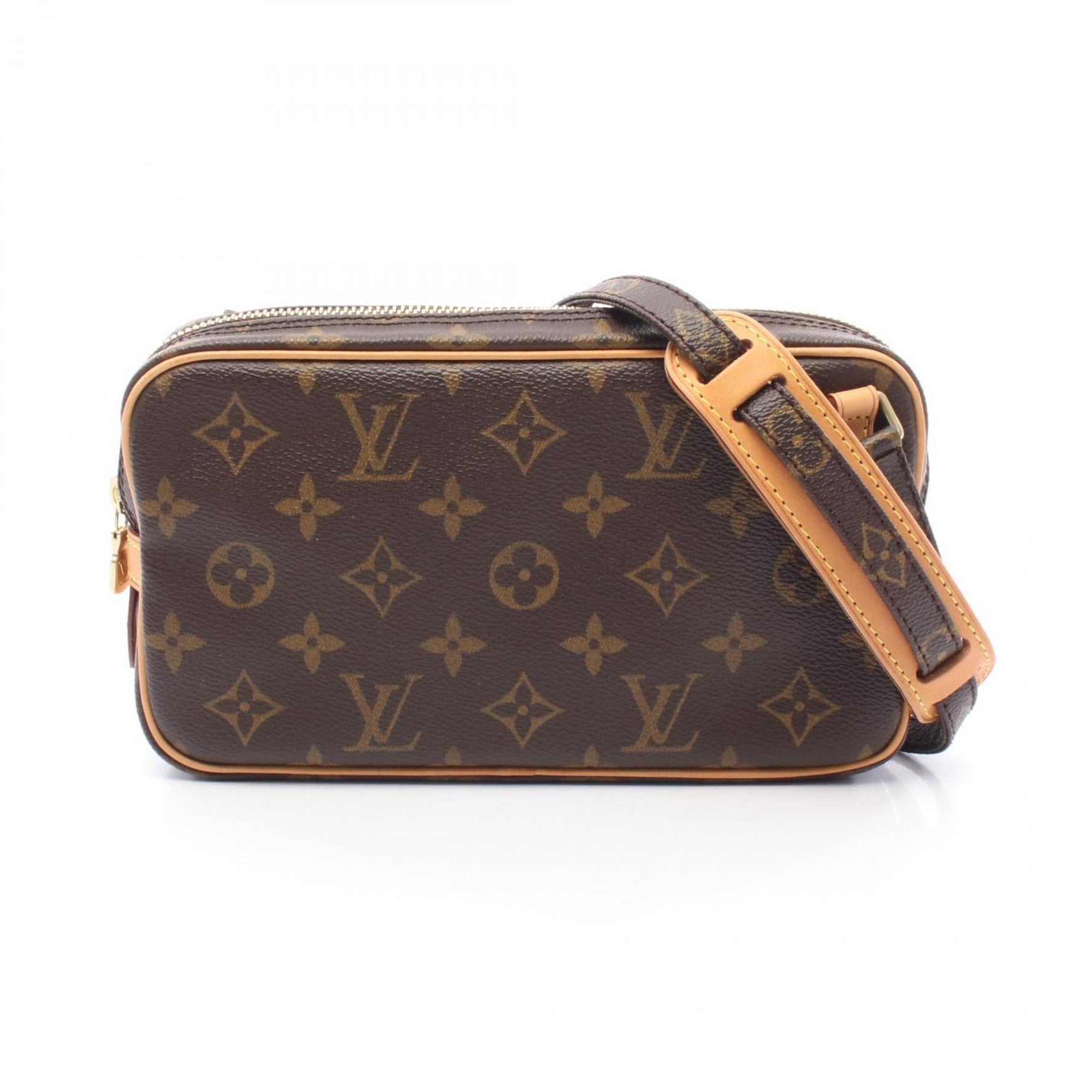 Louis Vuitton Marly Bandouliere Shoulder Bag, Coated Canvas and Leather, Monogram, Brown