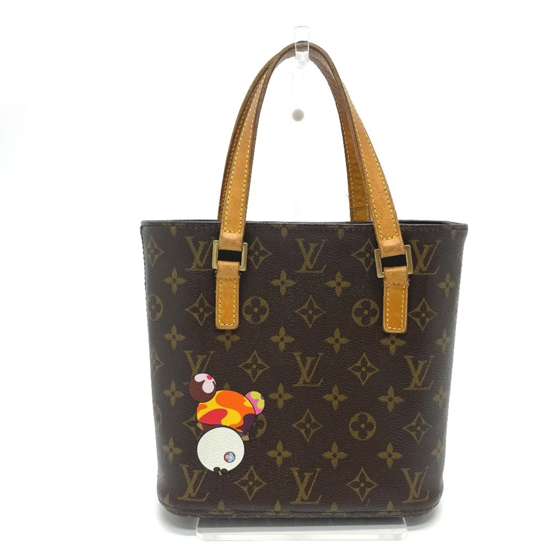 LOUIS VUITTON M51173 Monogram Panda Vavin PM Handbag in collaboration with Takashi Murakami, Canvas, Women's, Brown