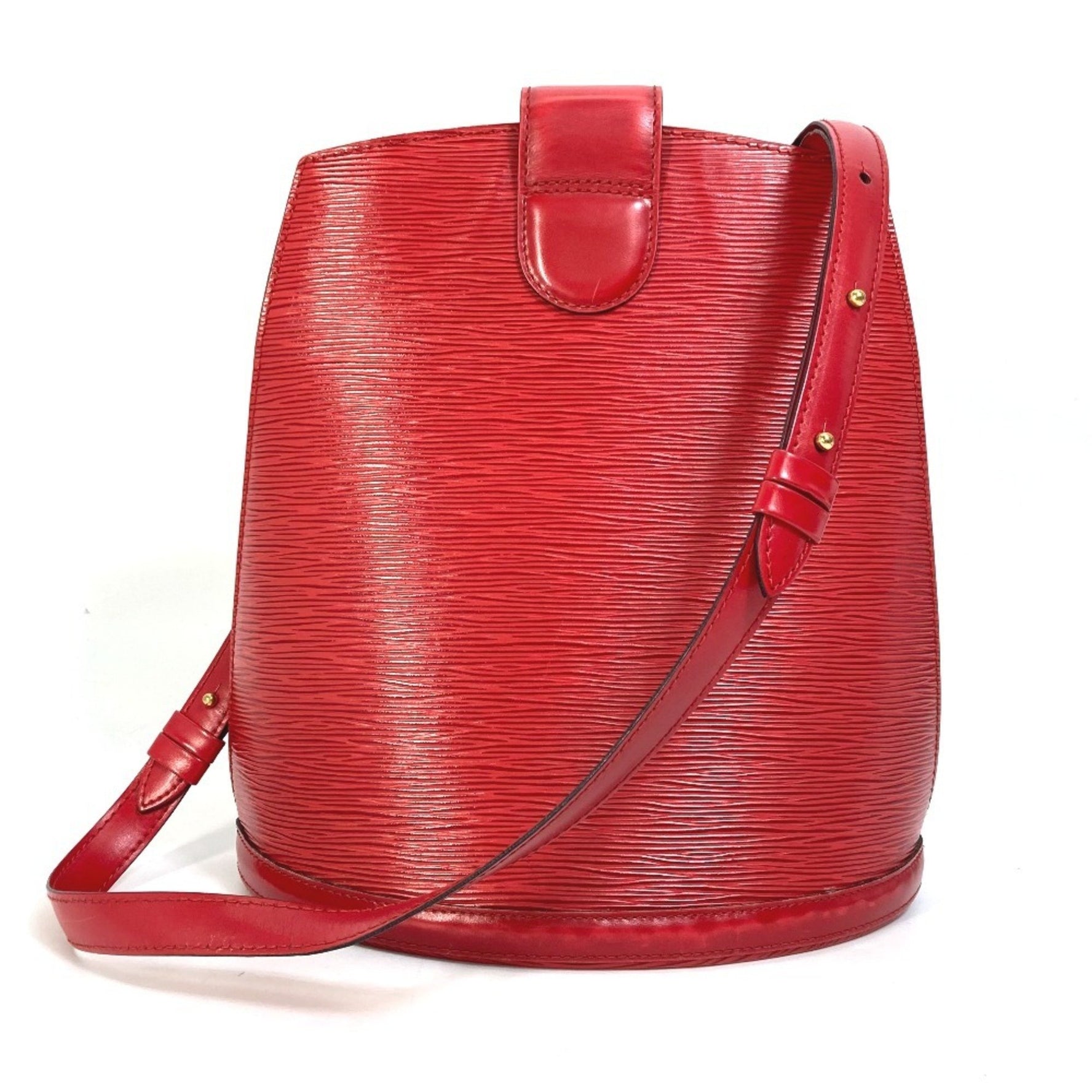 LOUIS VUITTON M52257 Epi Cluny Shoulder Bag in Leather, Women's, Castilian Red