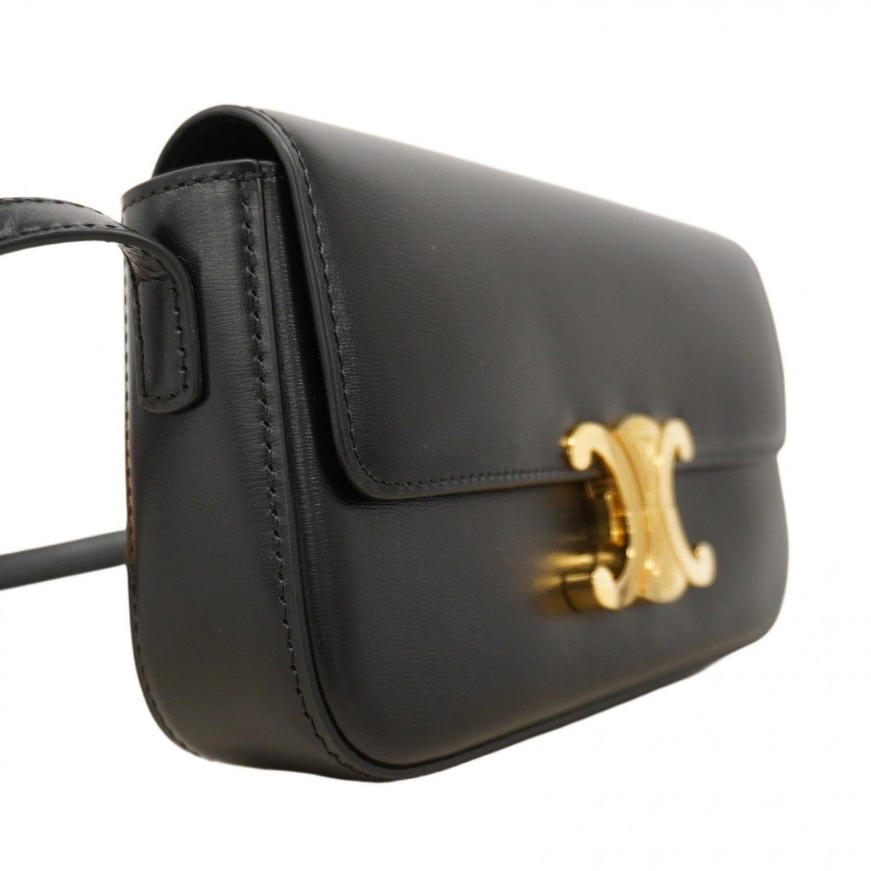 Celine Triomphe Shoulder Bag in Leather