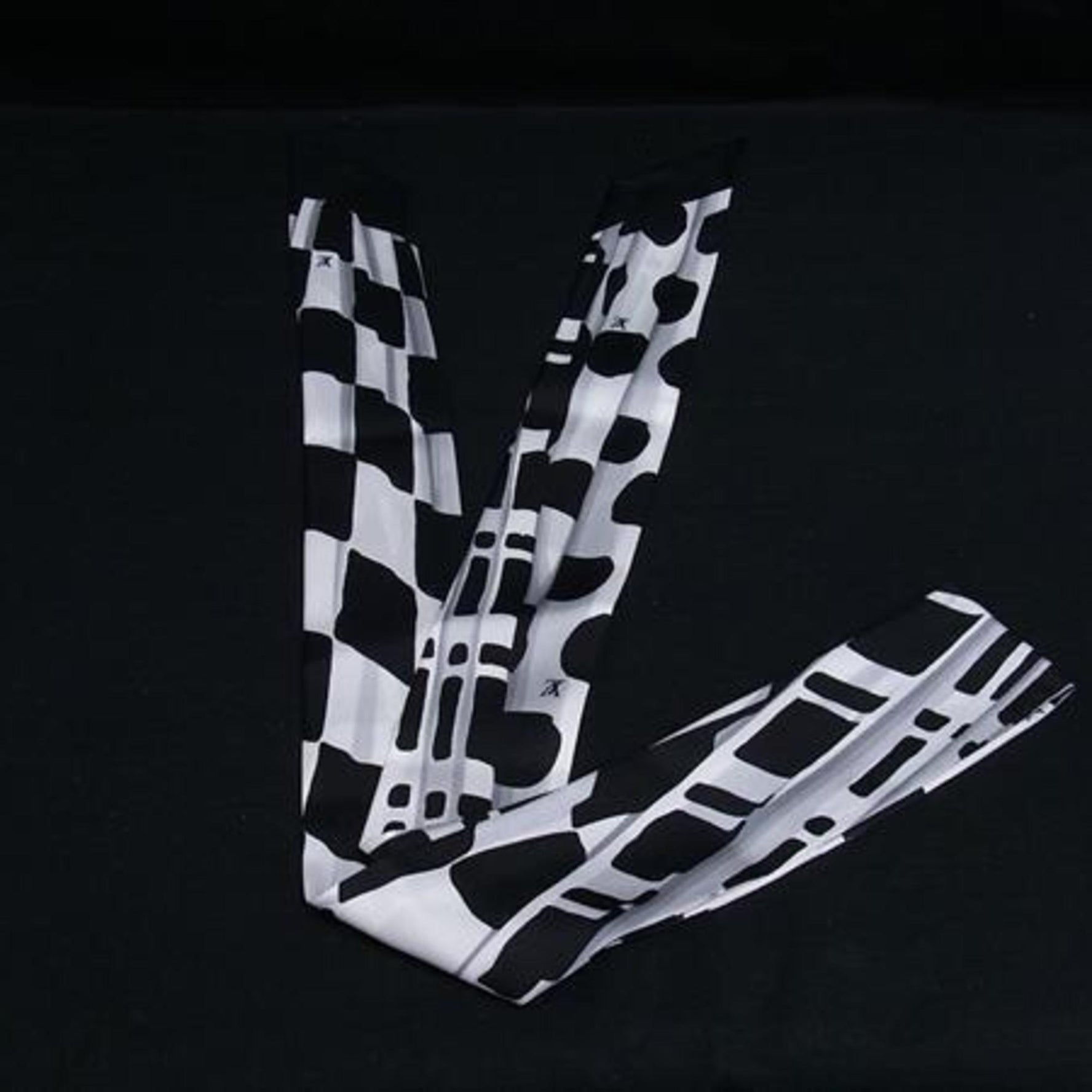 LOUIS VUITTON Louis Vuitton Bandeau BB Scarf MP1834 Black and White 100% Silk Women's Ribbon