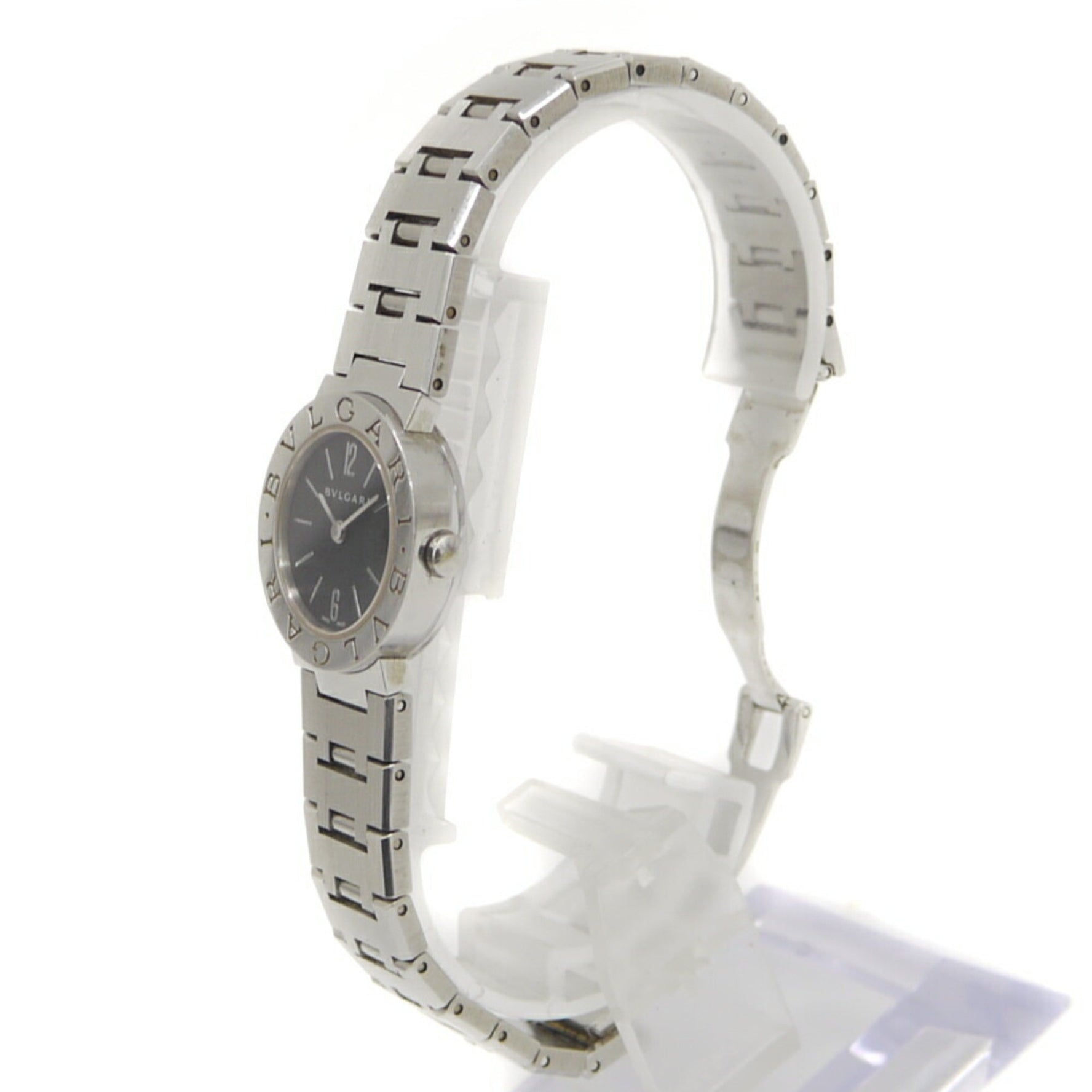 BVLGARI Women's Dress Watch BB23SS Black Dial Wristwatch