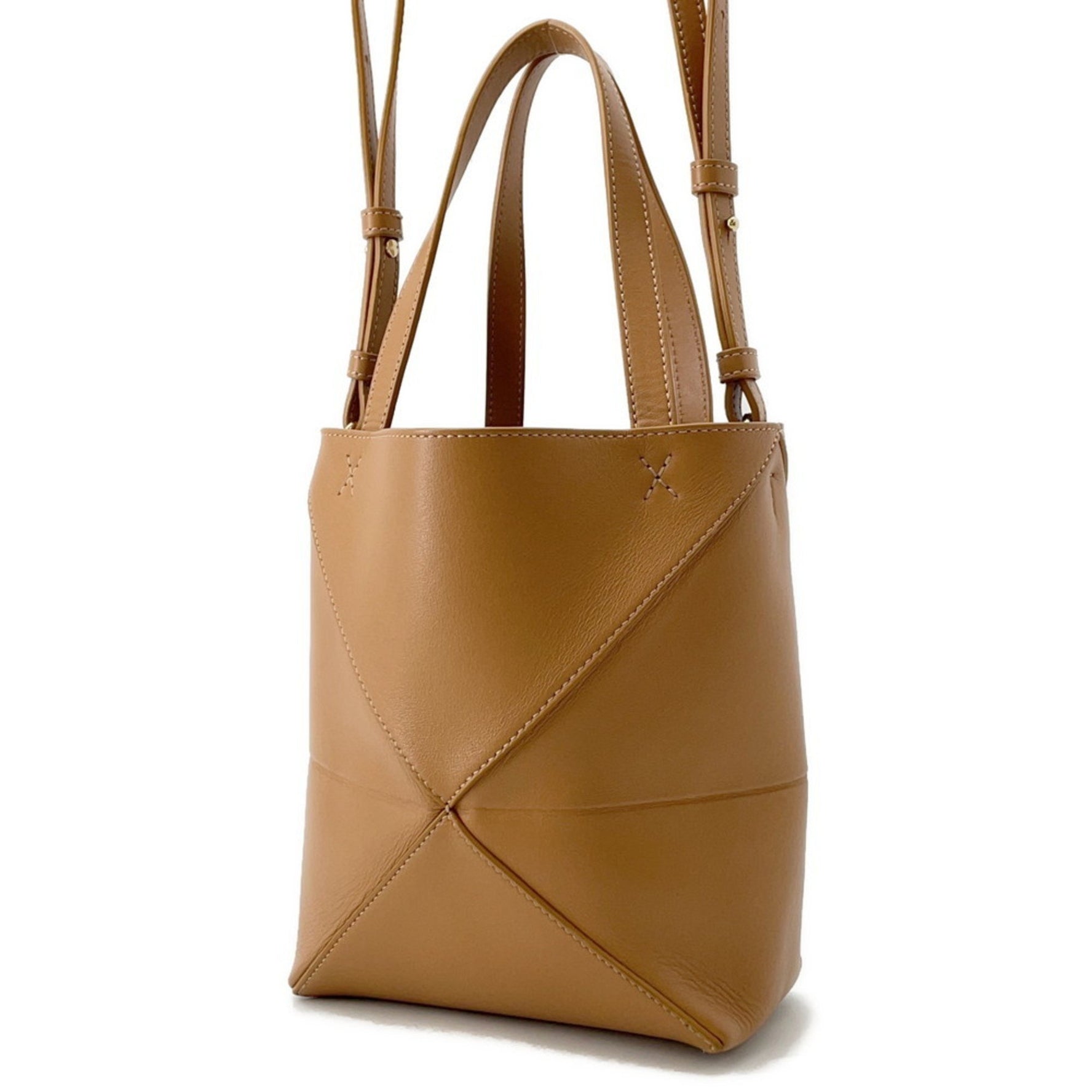 Loewe Puzzlefold Mini Handbag Brown