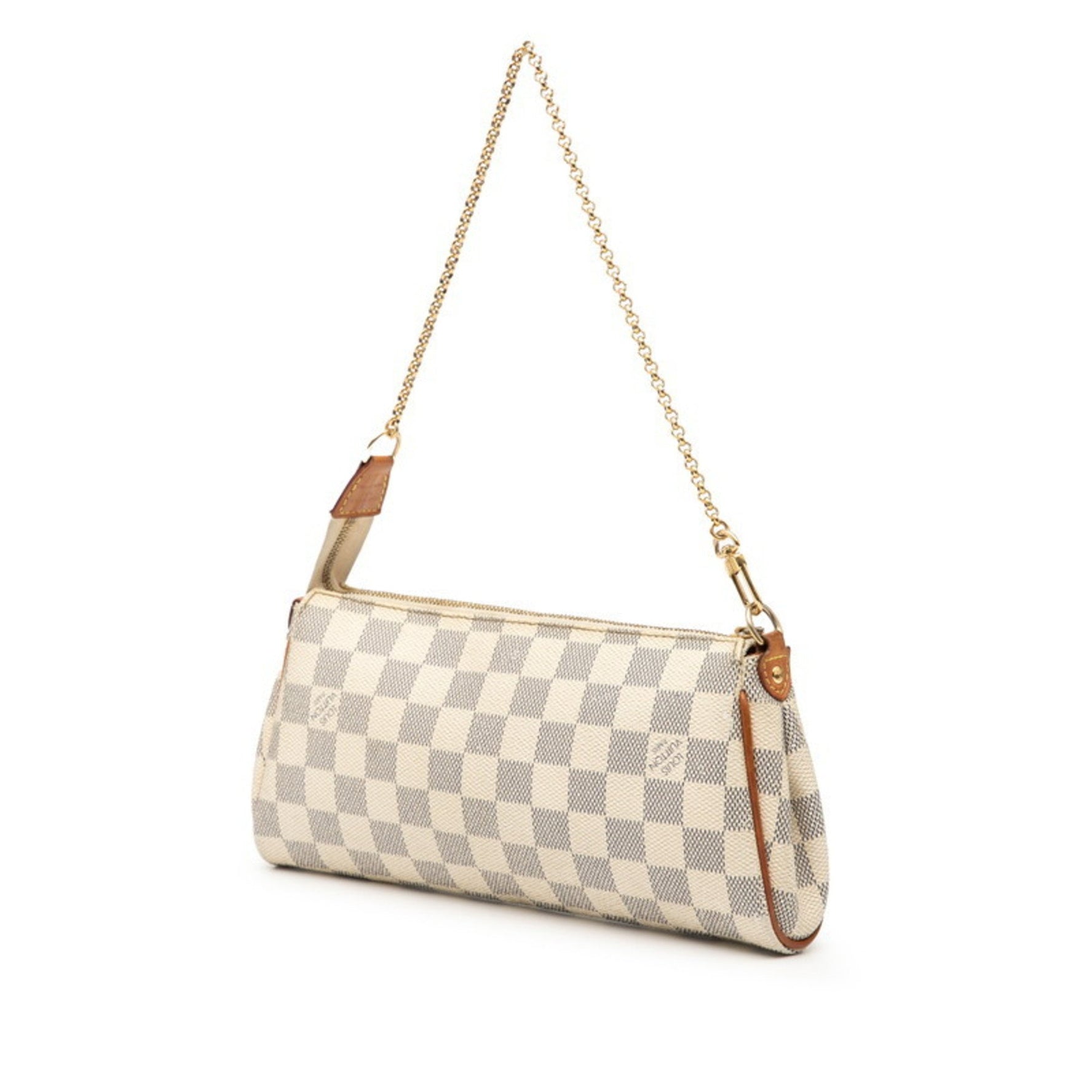 Louis Vuitton Damier Azur Eva Chain Shoulder Bag Leather LOUIS VUITTON