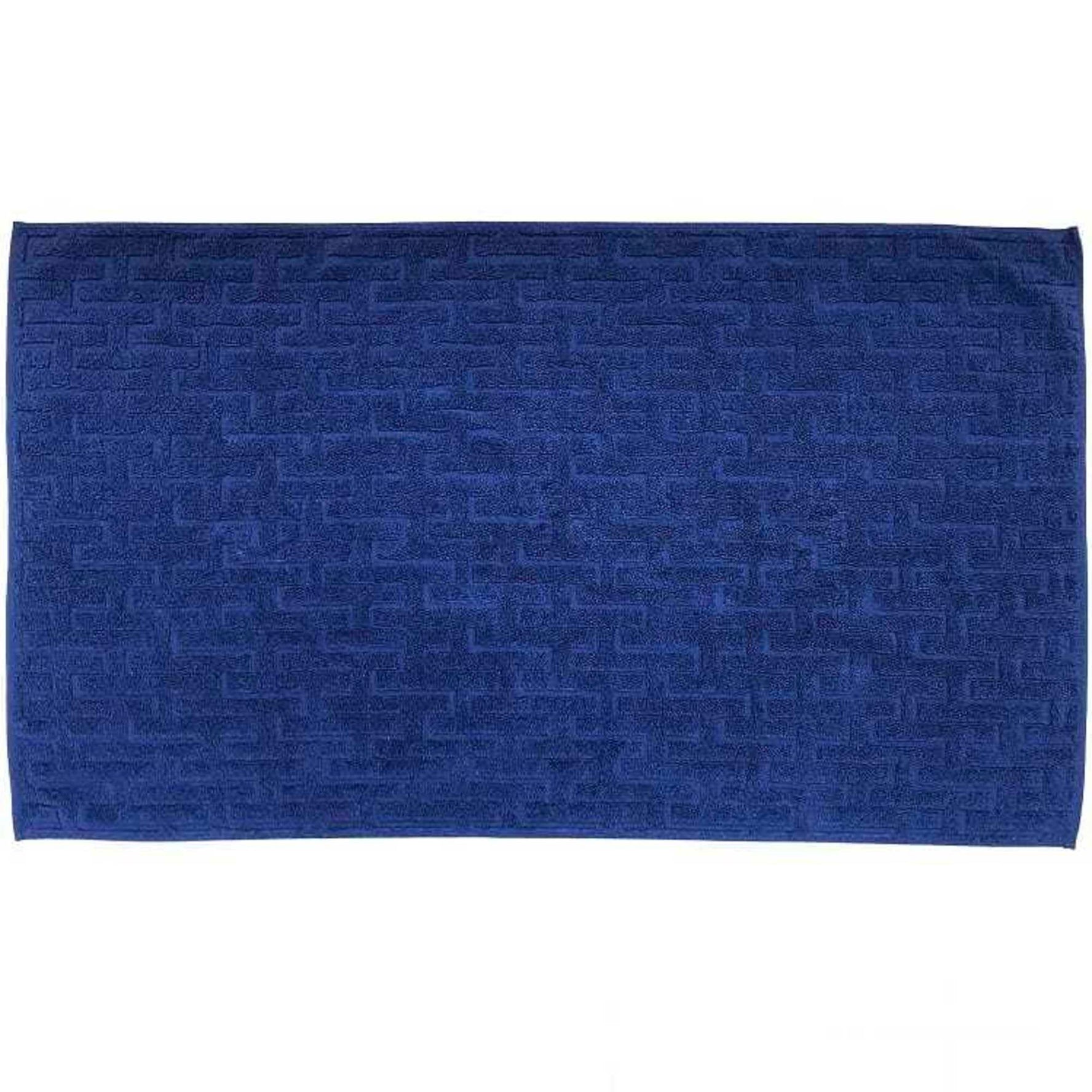 Hermes Towel Face STAIRS ec-22203 Navy Blue 96.5cm Pile HERMES H Embossed Large Bath