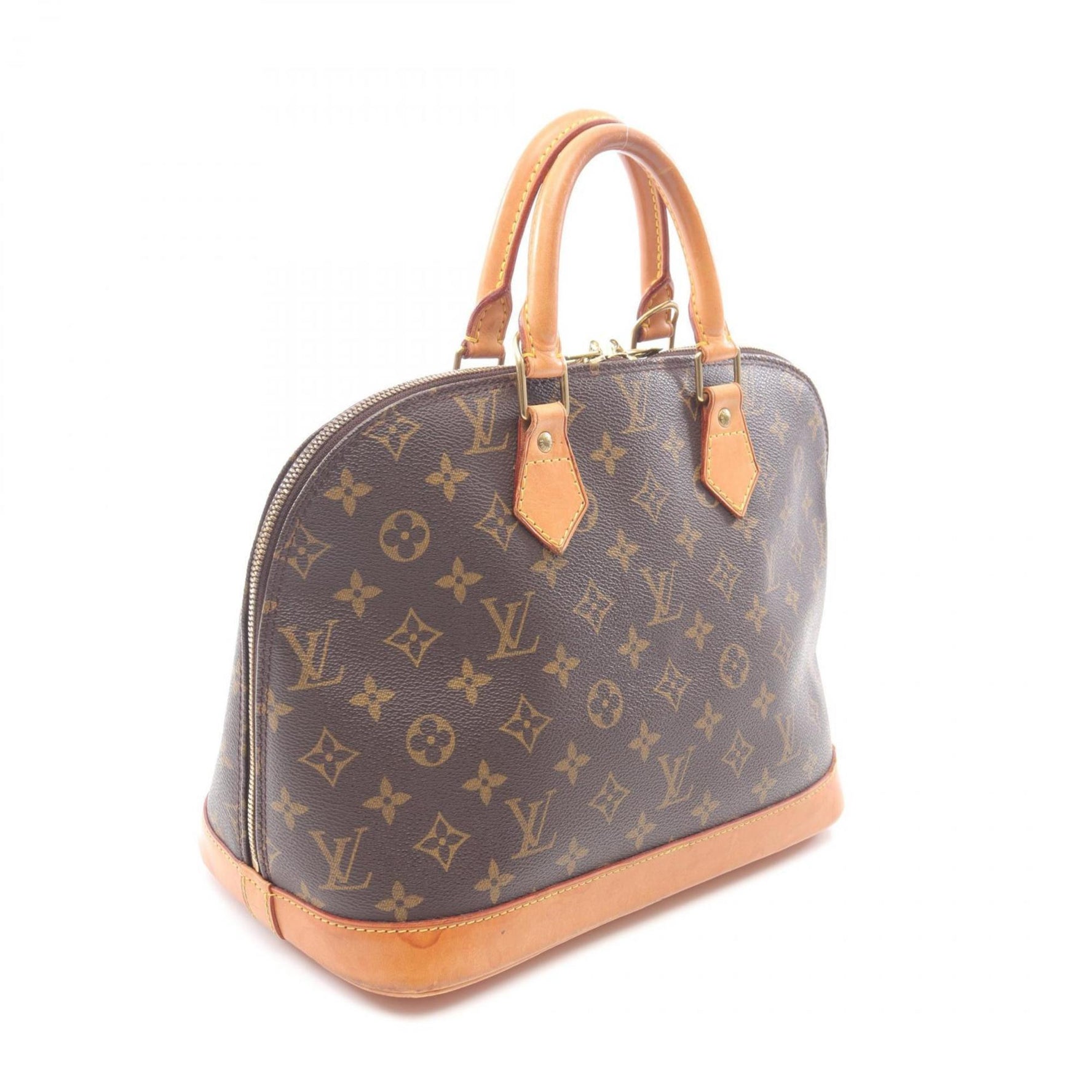 Louis Vuitton Alma PM Handbag, PVC-Coated Canvas and Leather, Monogram
