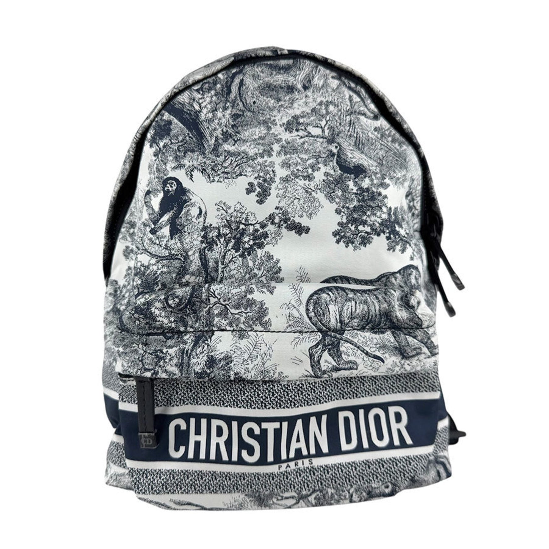 Christian Dior Lux Small Nylon Backpack in Navy and Black