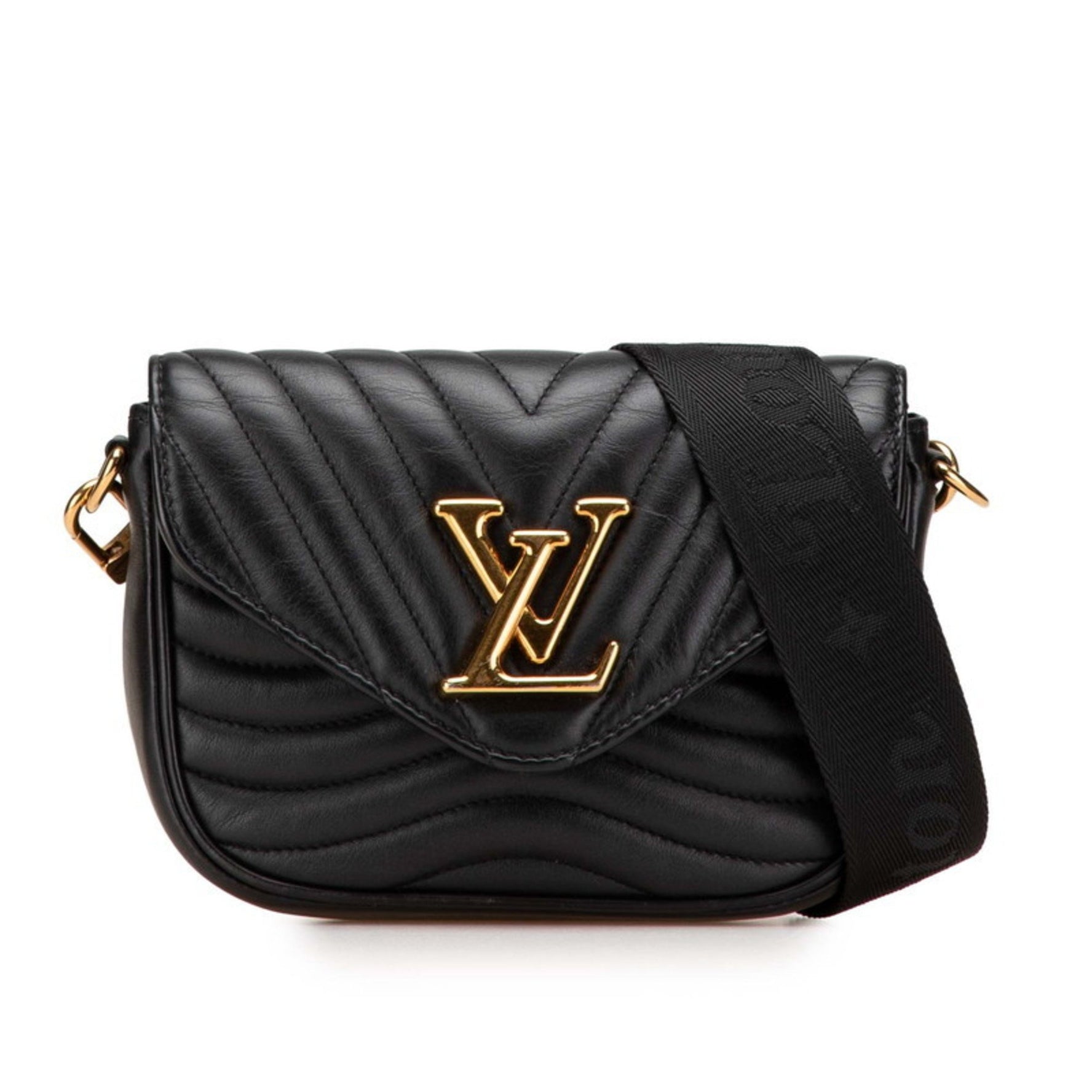 Louis Vuitton Multi Pochette New Wave Crossbody Shoulder Bag Noir Black Leather LOUIS VUITTON