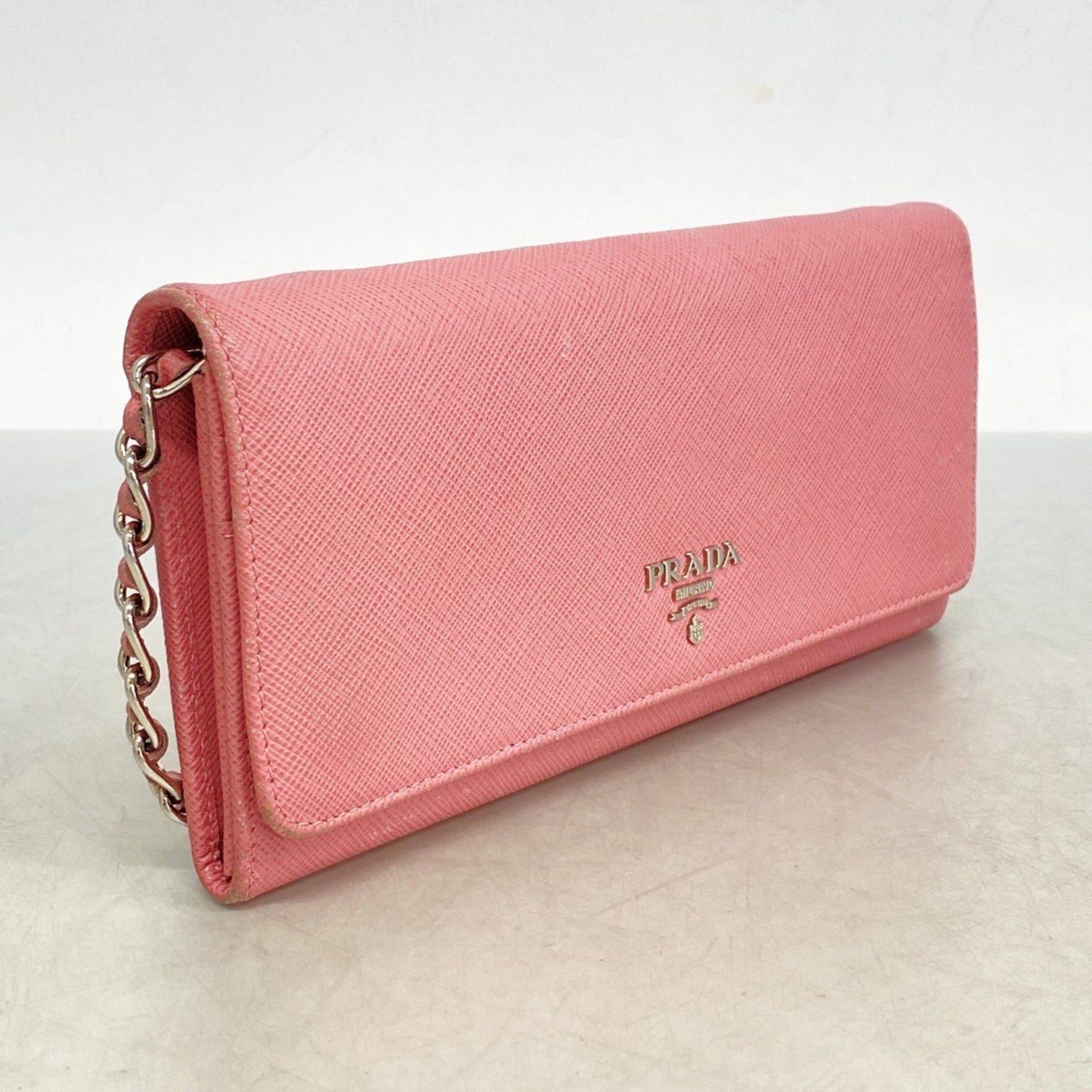 Prada Saffiano Leather Shoulder Wallet