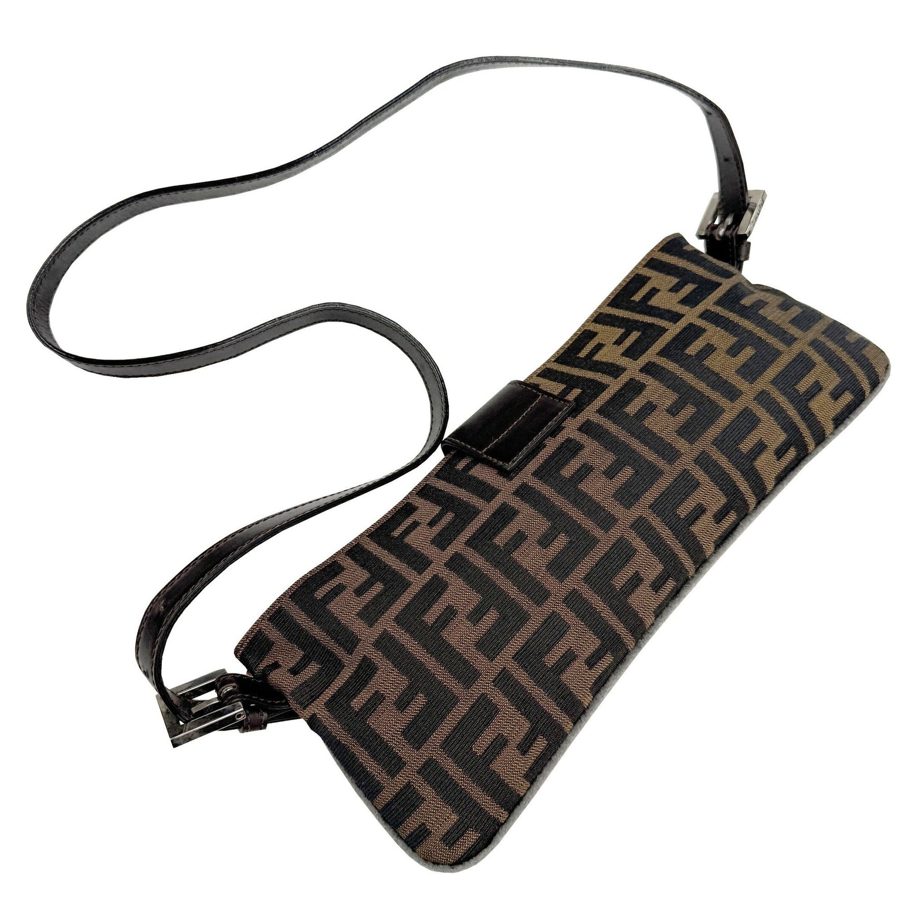 FENDI Zucca waist bag, body pattern canvas and leather, FF hardware