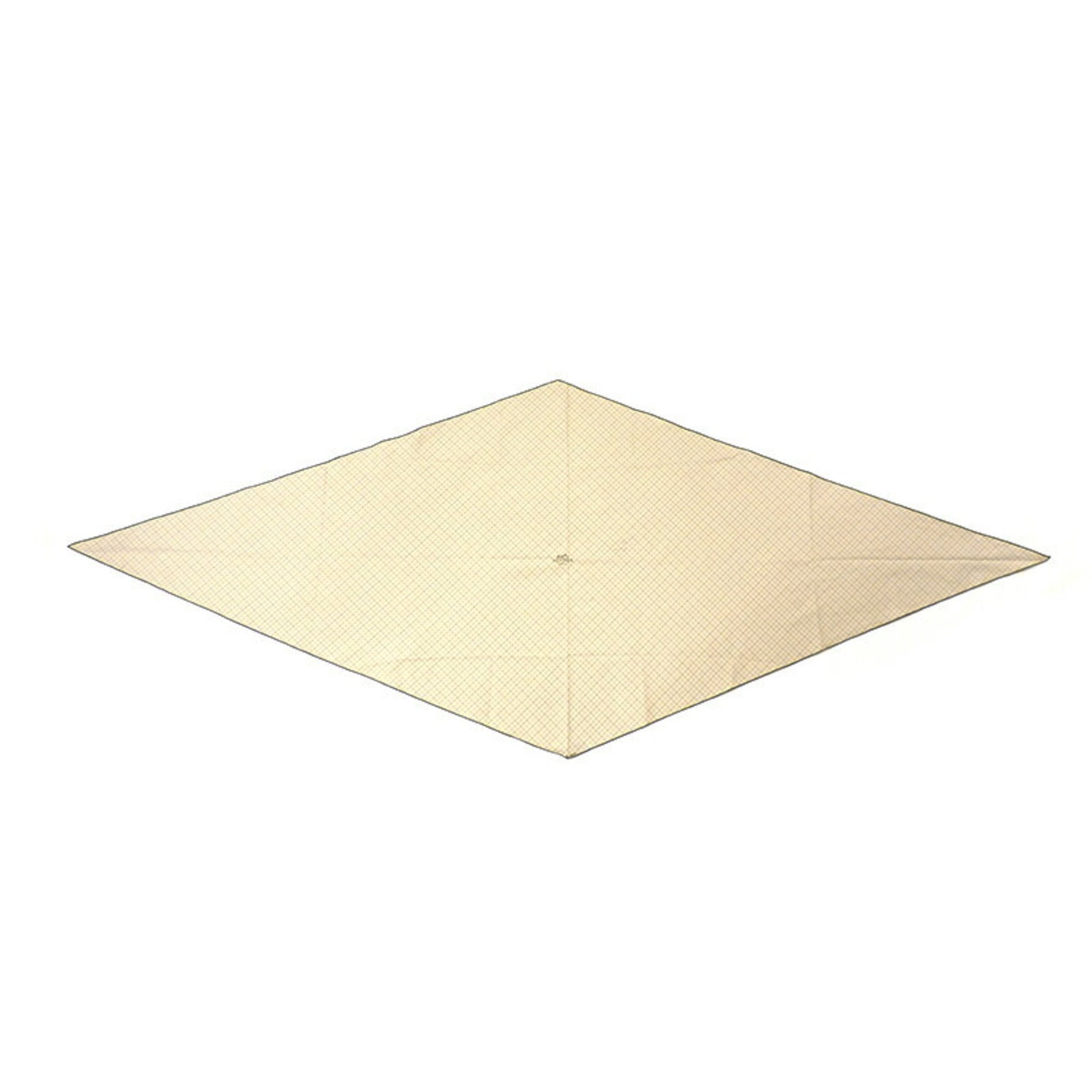 Hermes Rhombus Scarf Losange Ladies Cotton 100% Greige