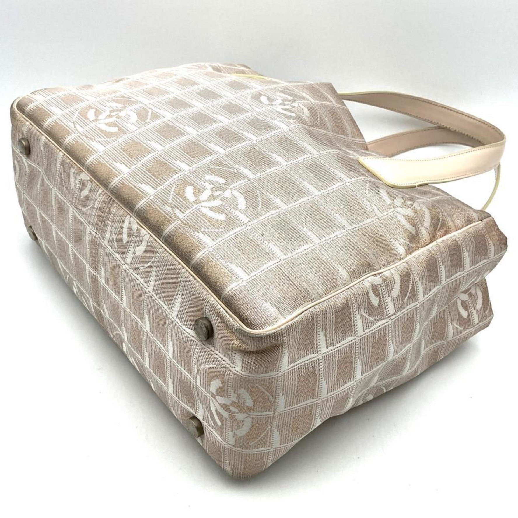 CHANEL New Travel Line PM Tote Bag, Handbag, Nylon, Metallic Pink, for Men and Women