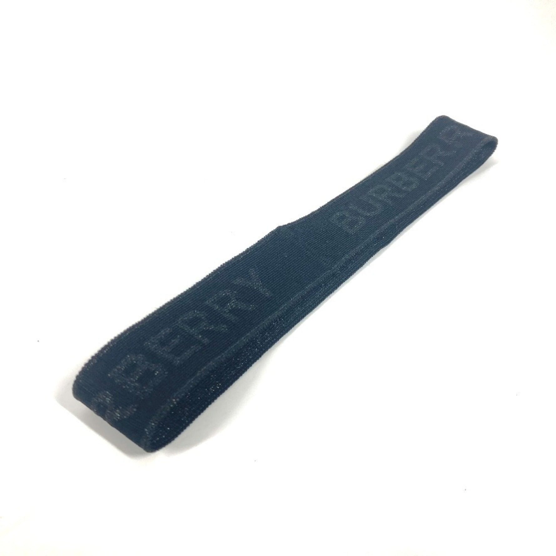 BURBERRY Burberry Logo Glitter Hair Accessory Headband Hairband Nylon Men Women Black