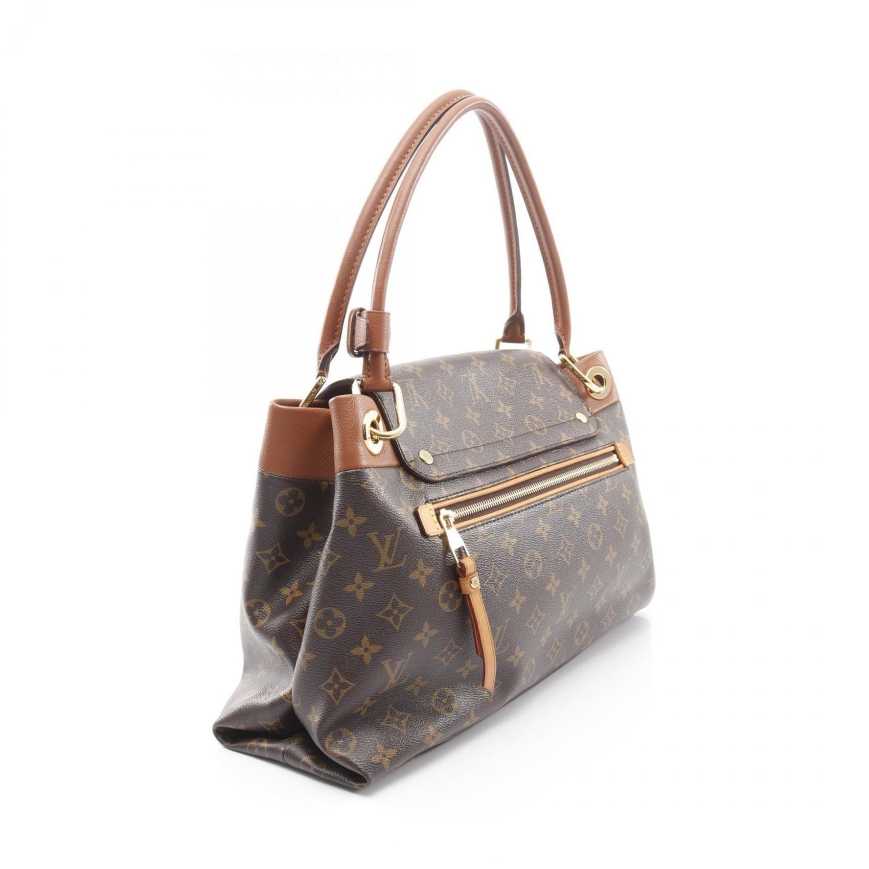 Louis Vuitton Olympe Monogram Camel Shoulder Bag, Coated Canvas and Leather, Brown