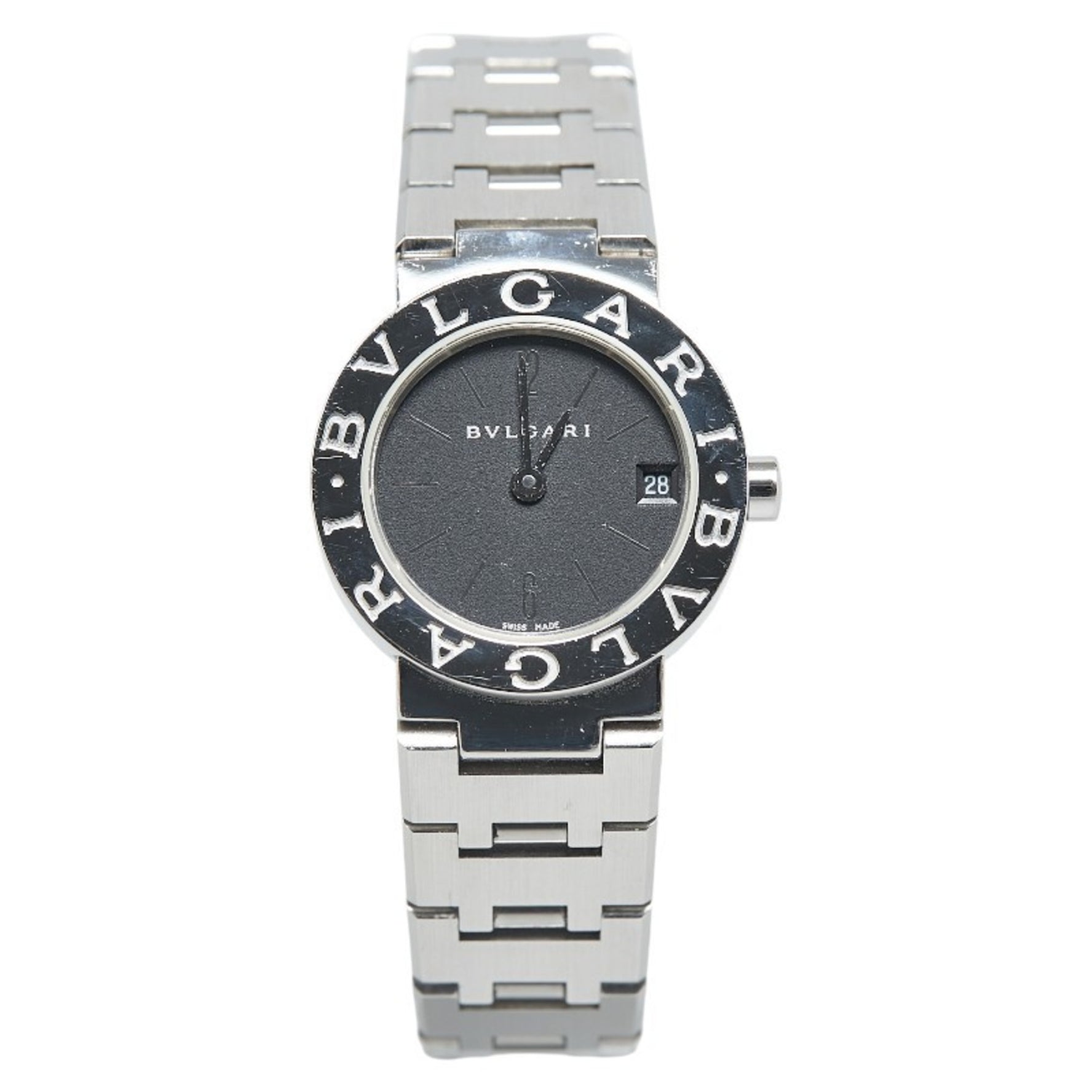 BVLGARI Watch Quartz Black Dial Stainless Steel