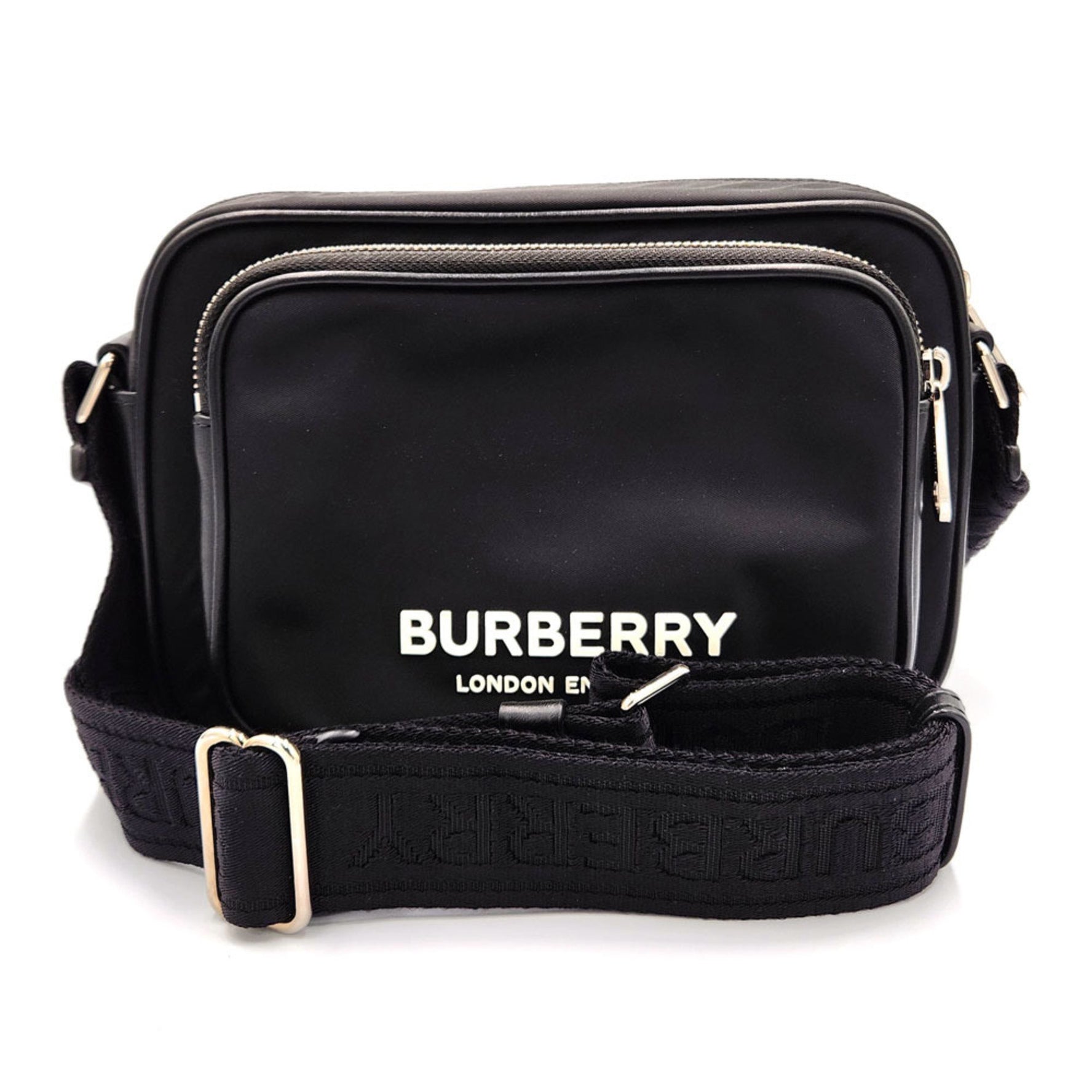 Burberry Shoulder Bag Black Nylon for Women and Men