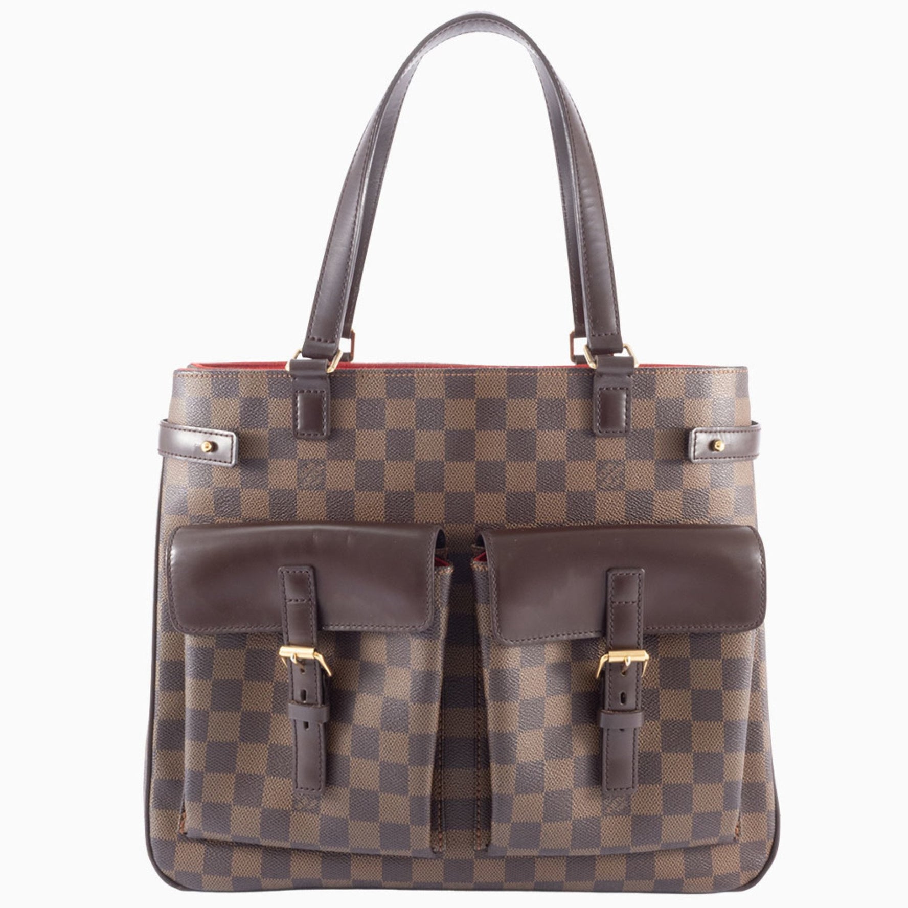 Louis Vuitton Uzes Damier Tote Bag Ebene Canvas