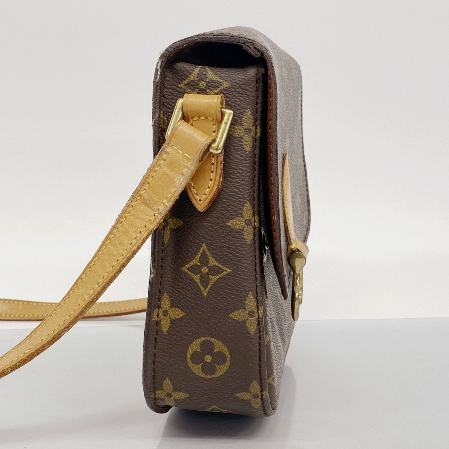 Louis Vuitton Monogram Saint-Cloud MM Shoulder Bag M51243 Brown Women's