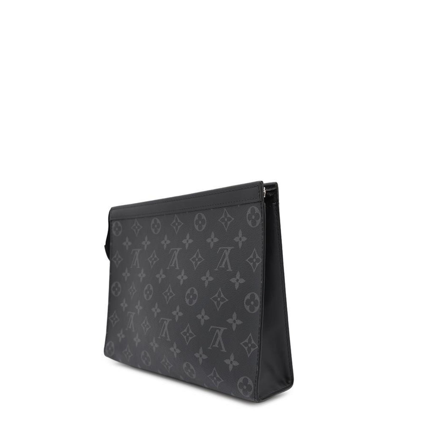 Louis Vuitton Clutch Bag Monogram Eclipse Pochette Voyage MM Black