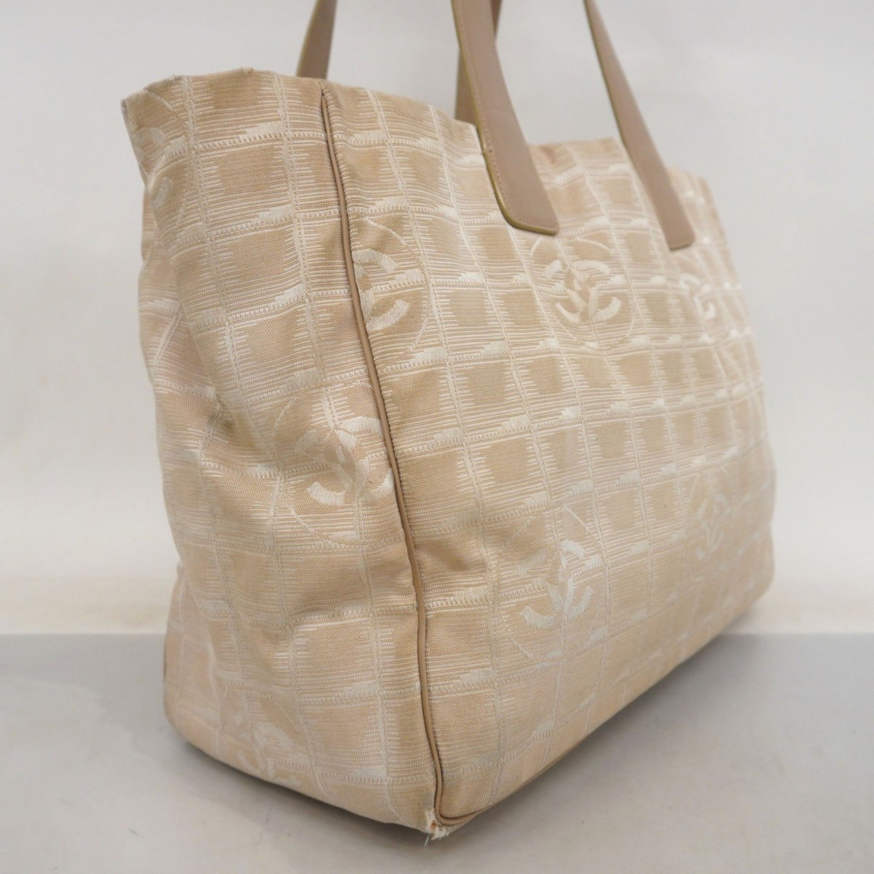 Chanel New Travel Nylon Tote Bag, Champagne