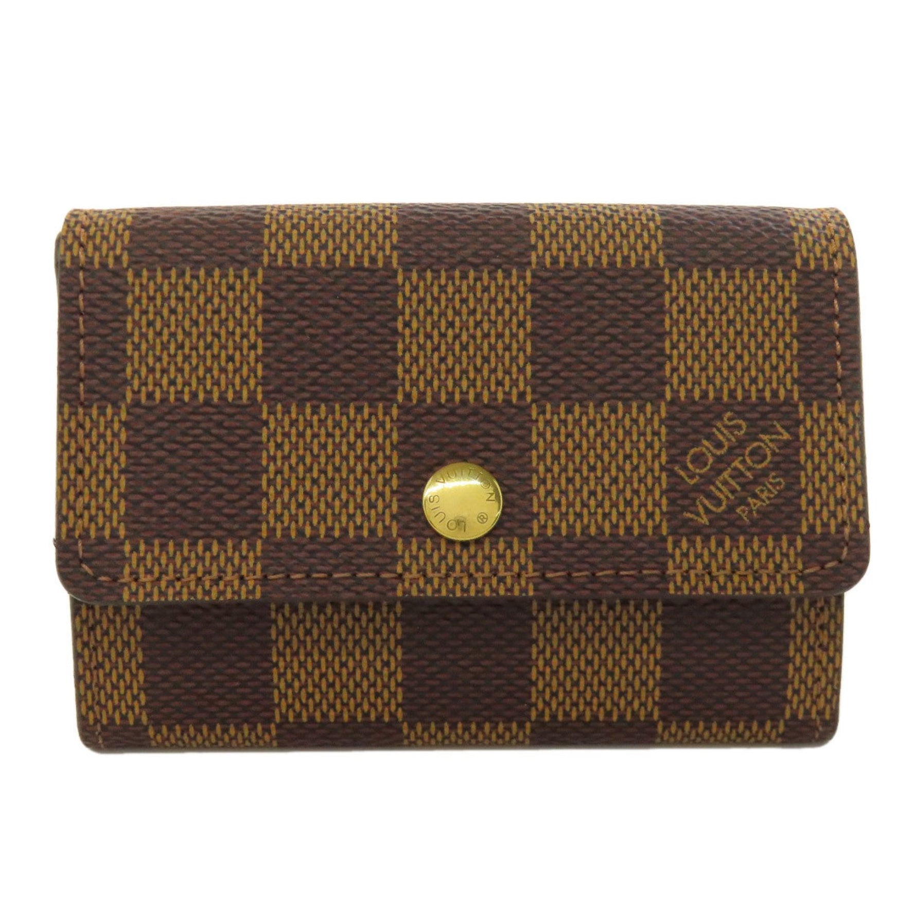 Louis Vuitton M61930 Porto Monnaie Plat Wallet/Coin Case Damier Canvas Women's LOUIS VUITTON