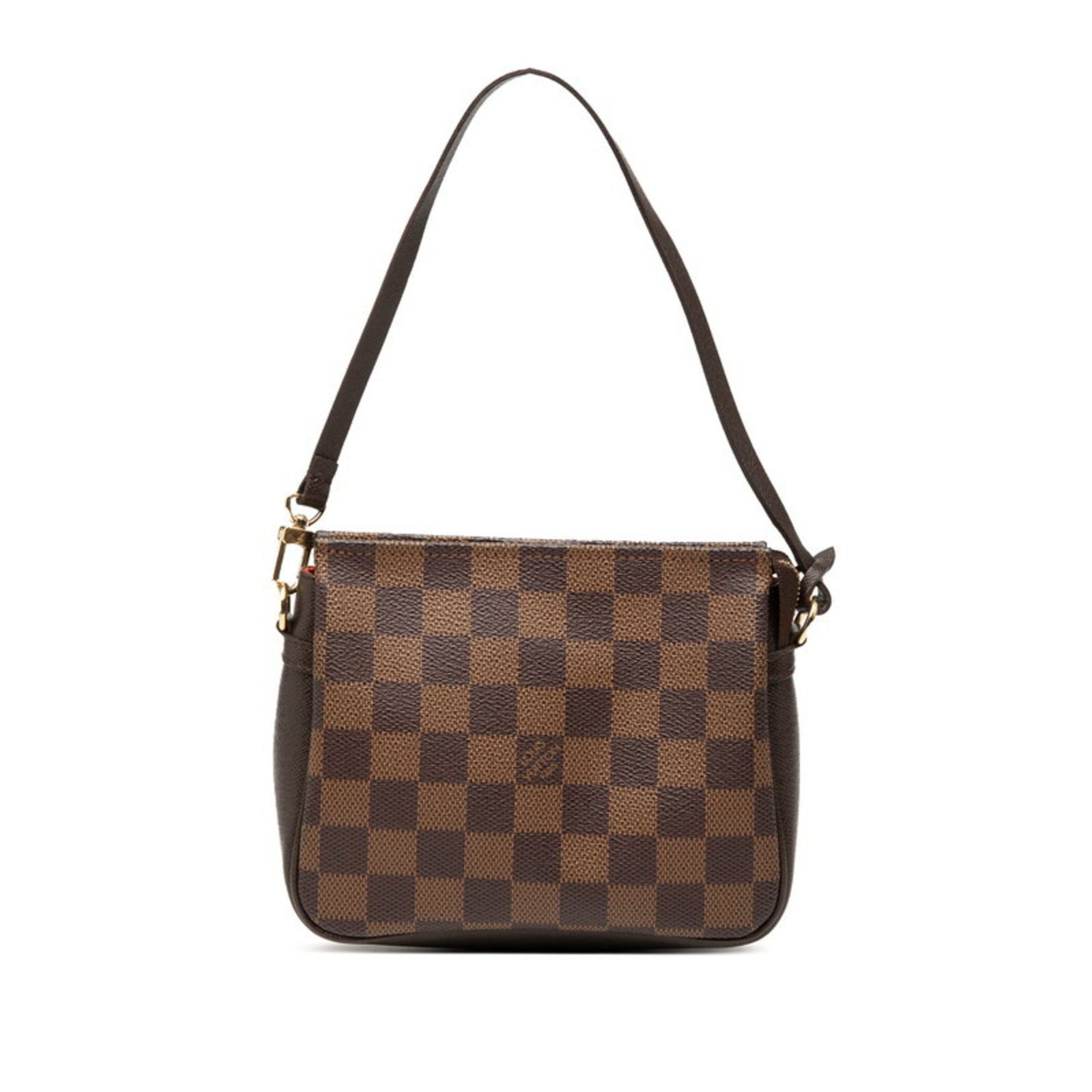 Louis Vuitton Damier Truss Makeup Accessory Pouch Handbag Leather LOUIS VUITTON