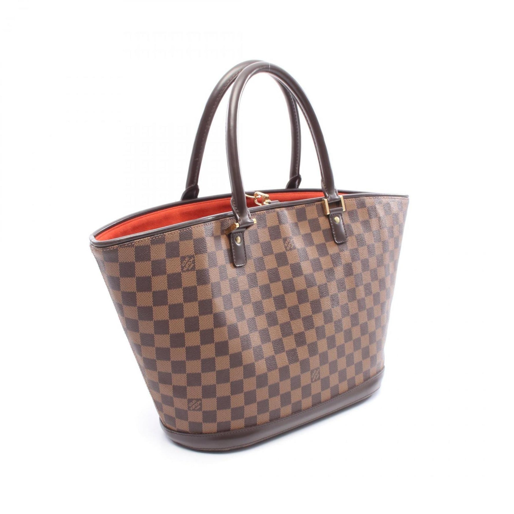 Louis Vuitton Manosque GM Damier Ebene Handbag, Coated Canvas and Leather