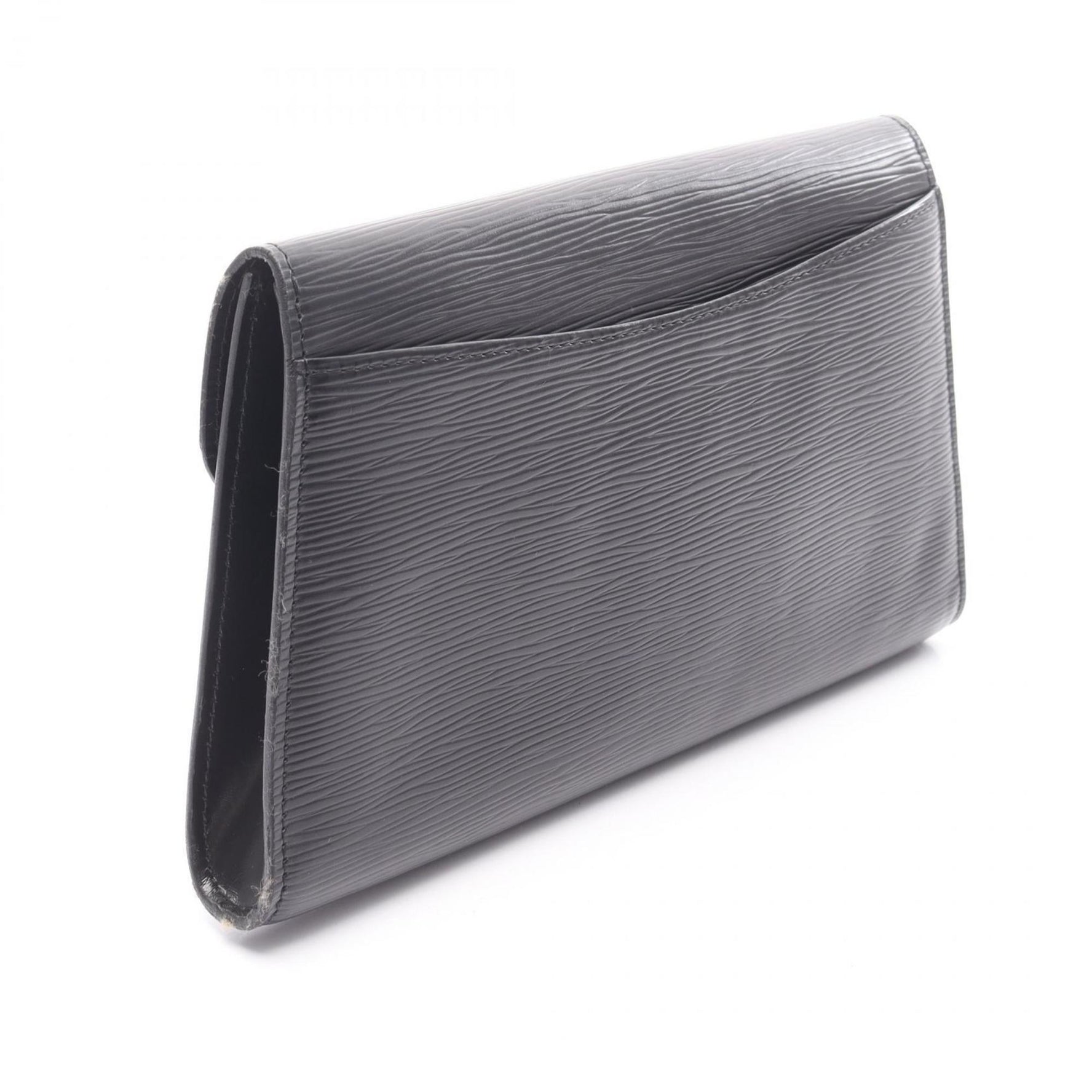 Louis Vuitton Art Deco Leather Clutch Bag, Epi Leather, Black