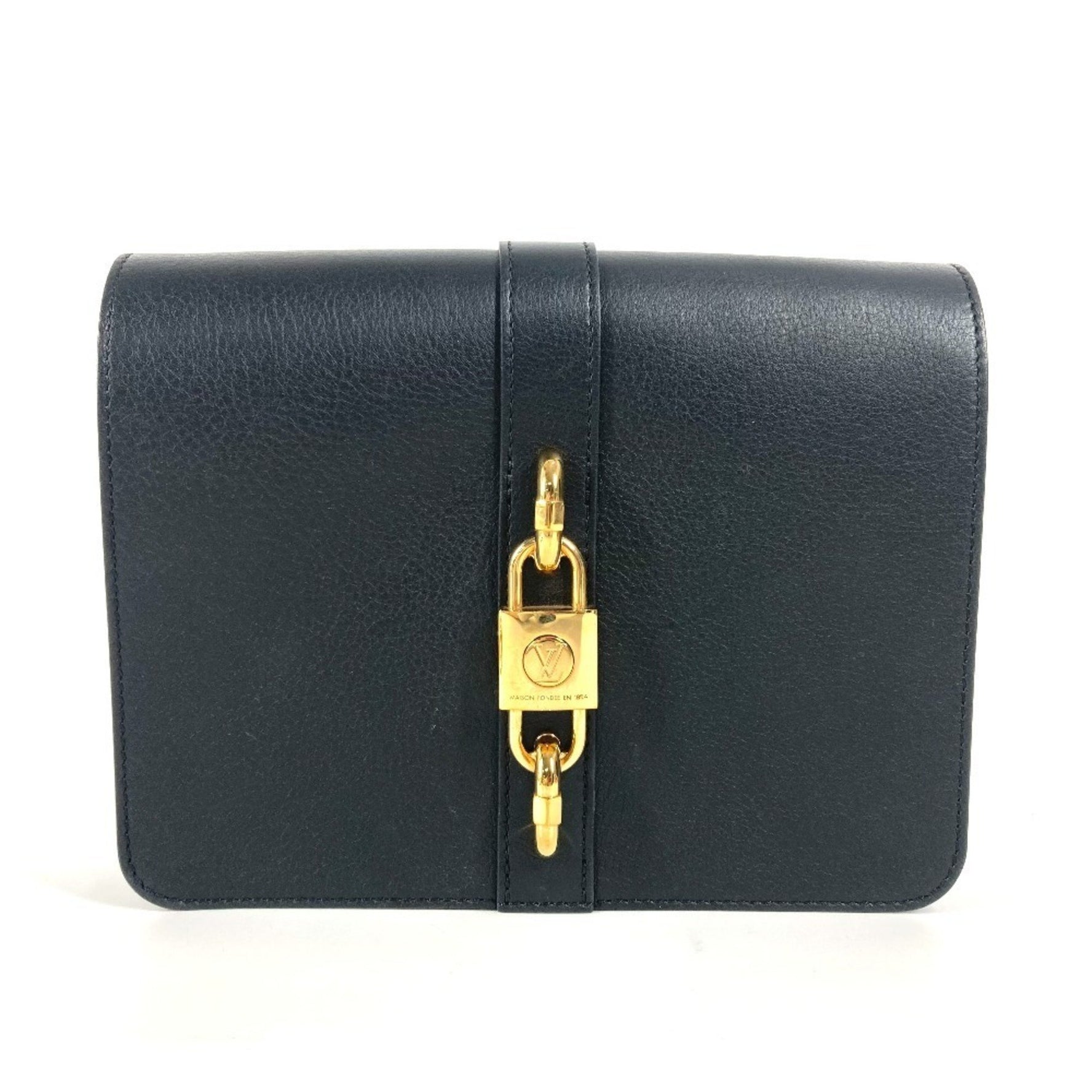 Louis Vuitton Rendez-Vous Bag Clutch Shoulder Leather Noir Black