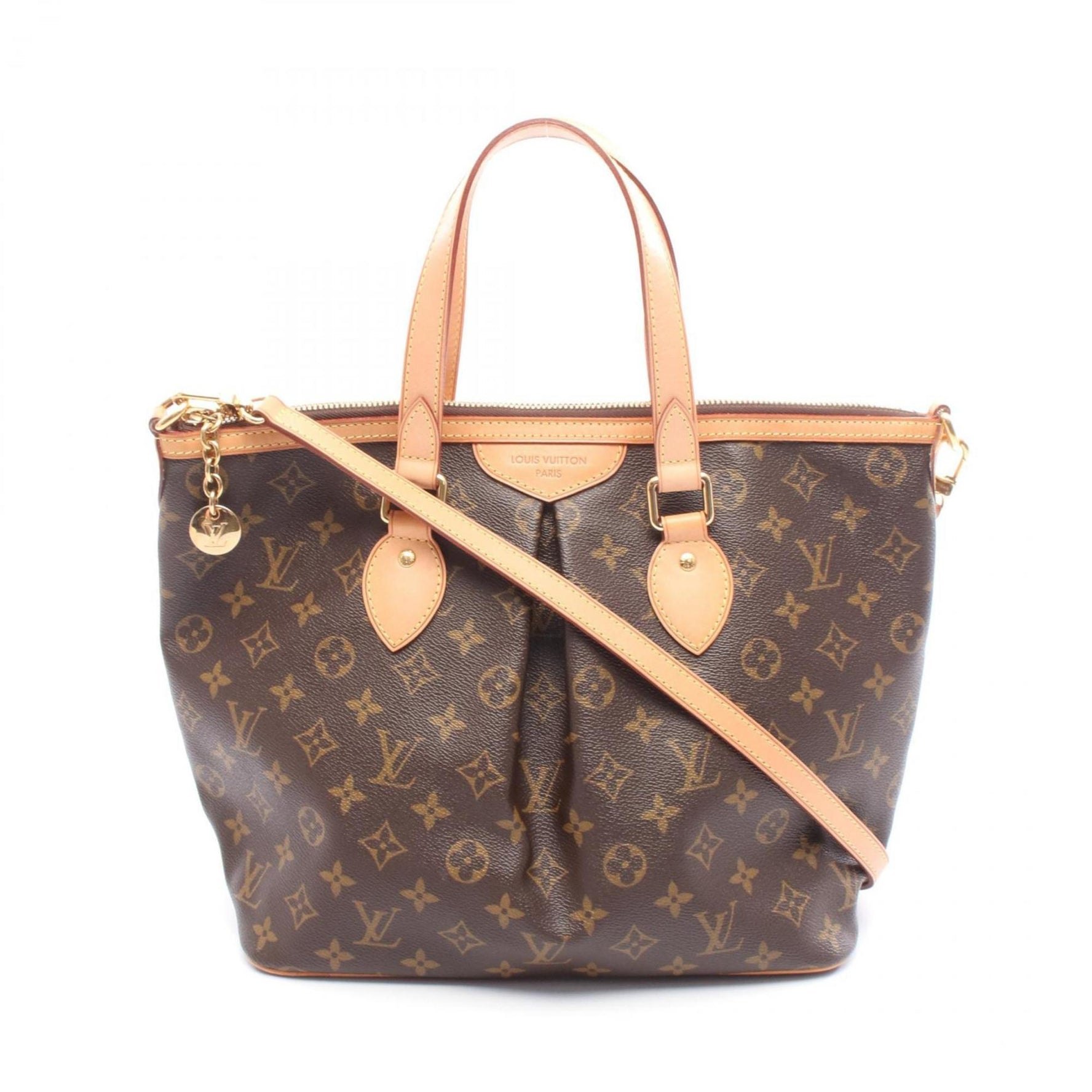 Louis Vuitton Palermo PM Handbag, Coated Canvas and Leather, Monogram
