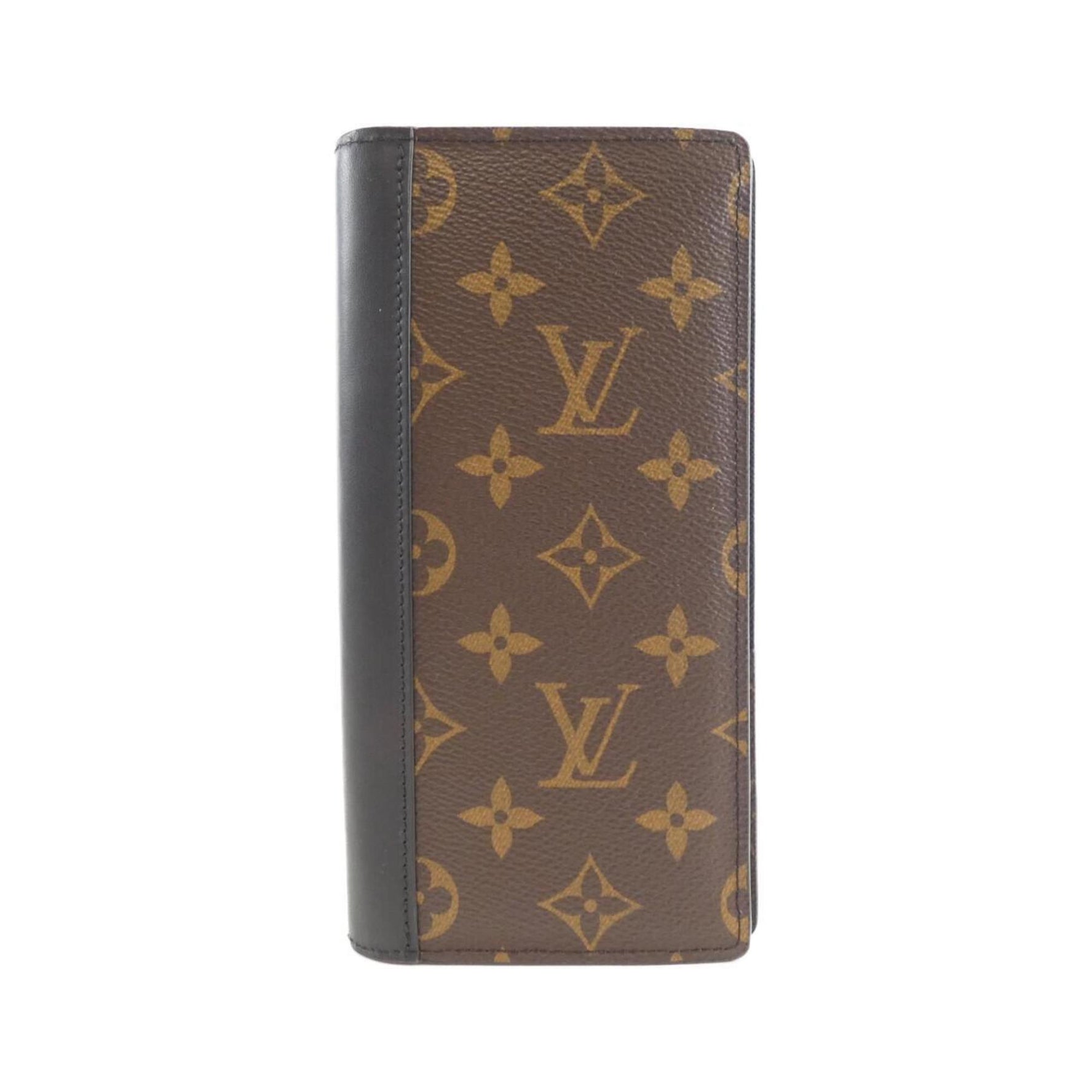 Louis Vuitton Monogram Macassar Portefeuille Brazza Wallet