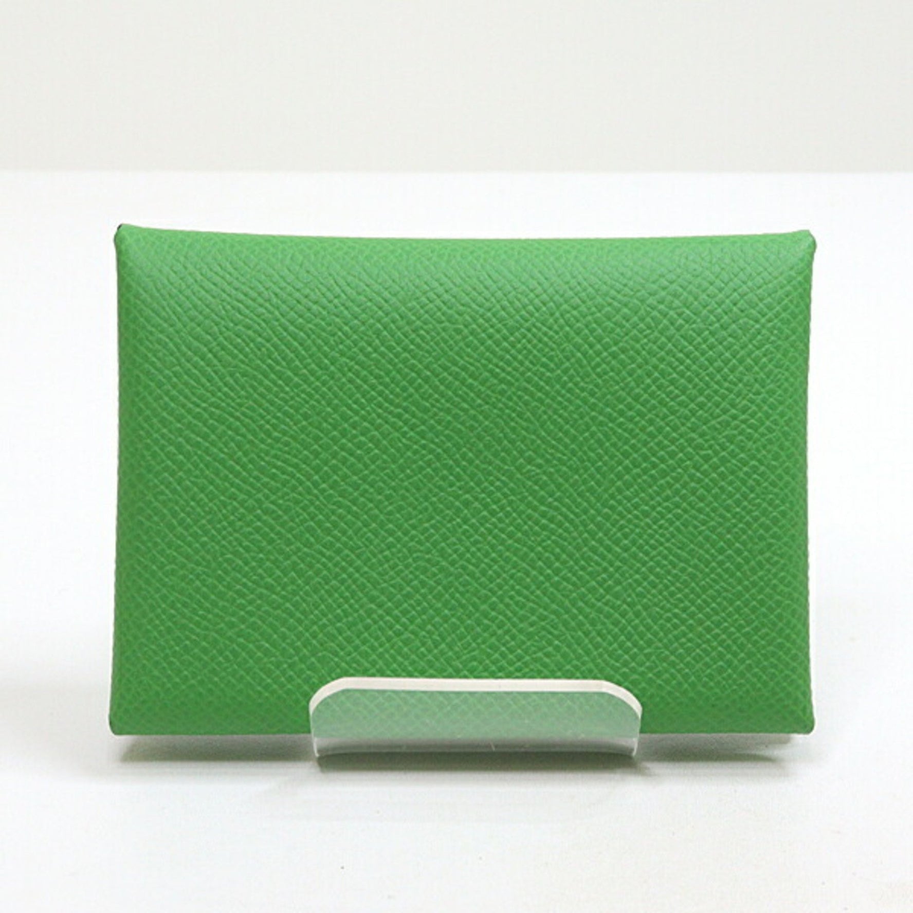 Hermes Calvi Duo Epson Vert Yucca B stamp (made in 2023) card case coin unused