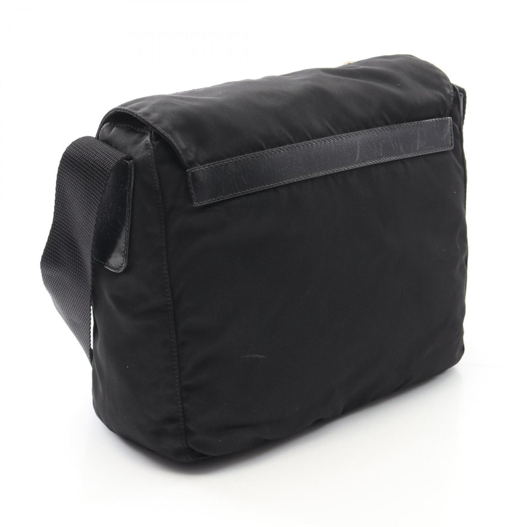Prada shoulder bag, nylon and leather