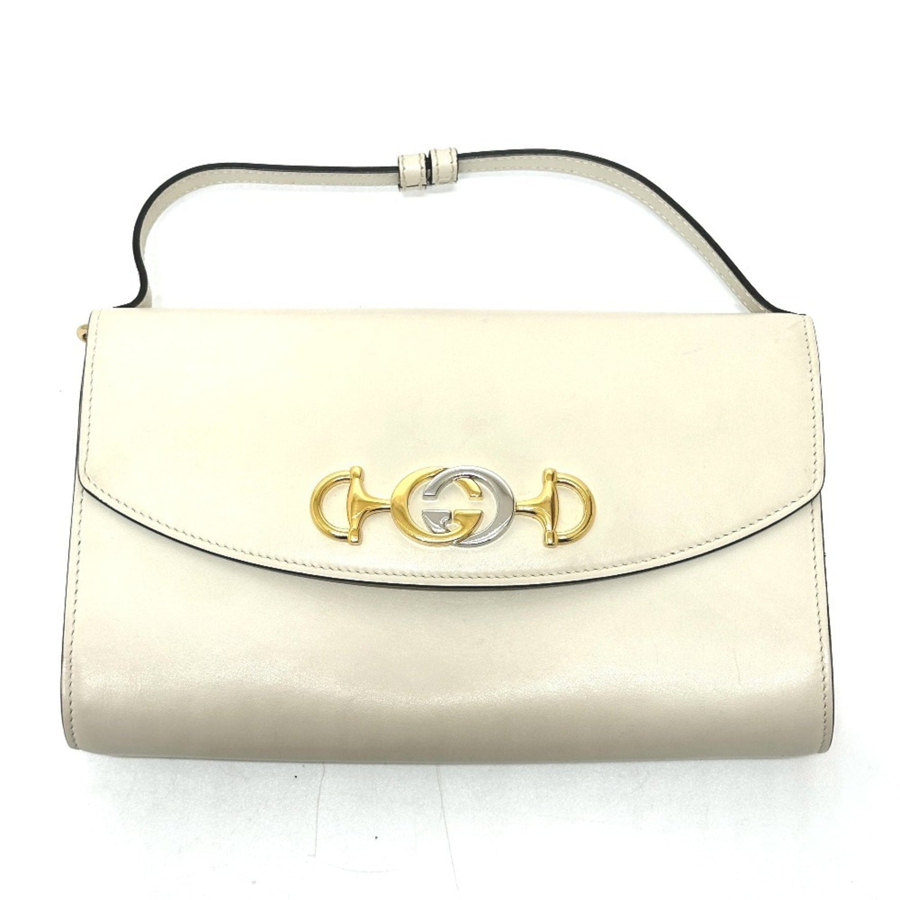 GUCCI Zumi Chain Shoulder Bag, Leather