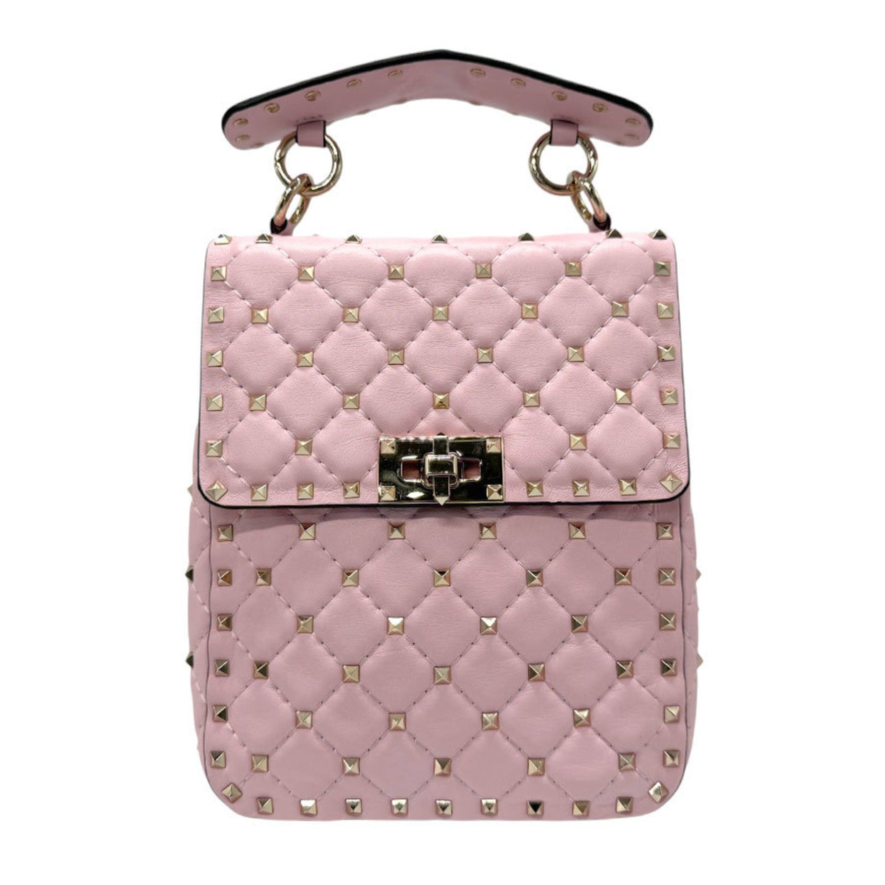 Valentino Garavani Handbag Shoulder Bag Rockstud Leather Metal