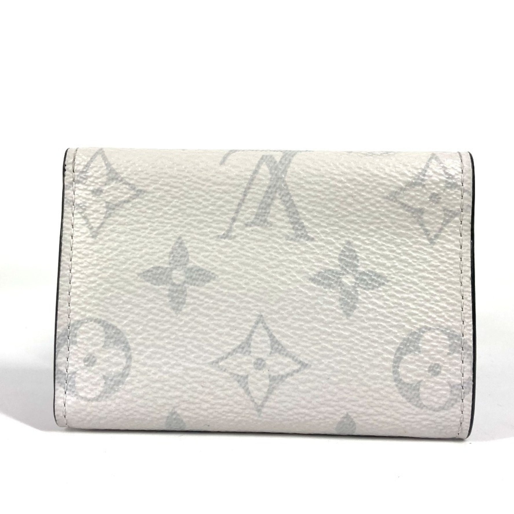 Louis Vuitton Taiga Rama Discovery Compact Wallet Tri-fold Leather Monogram Canvas Men's