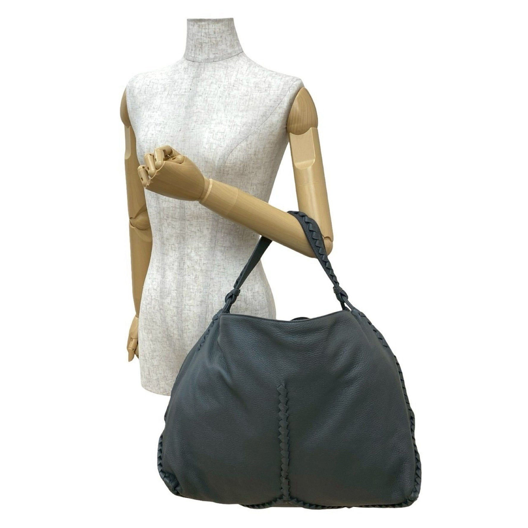 BOTTEGA VENETA Intrecciato Leather Tote Bag/Semi-Shoulder Bag, 1035-4