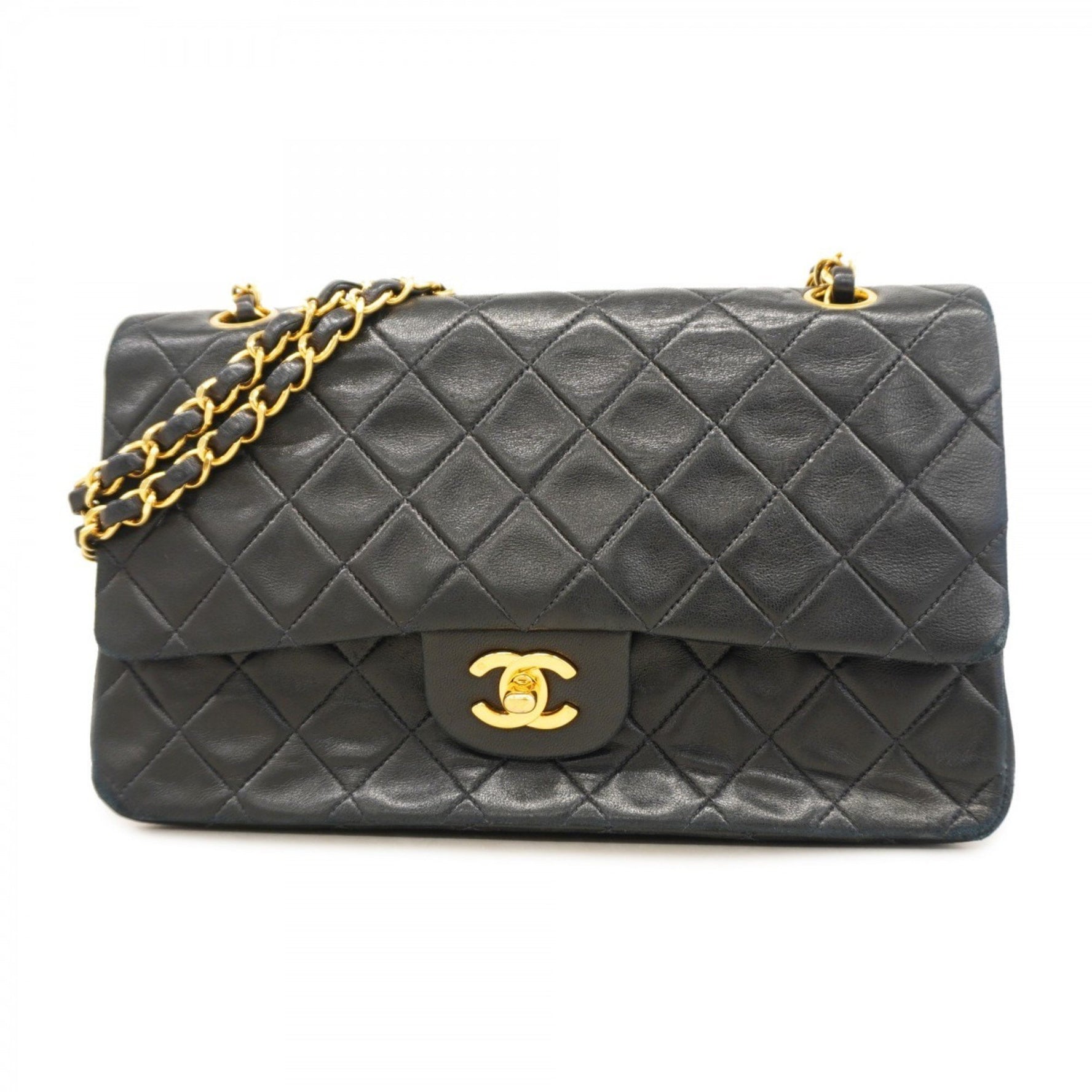 Chanel Matelasse Shoulder Bag with Double Flap and Chain, Lambskin
