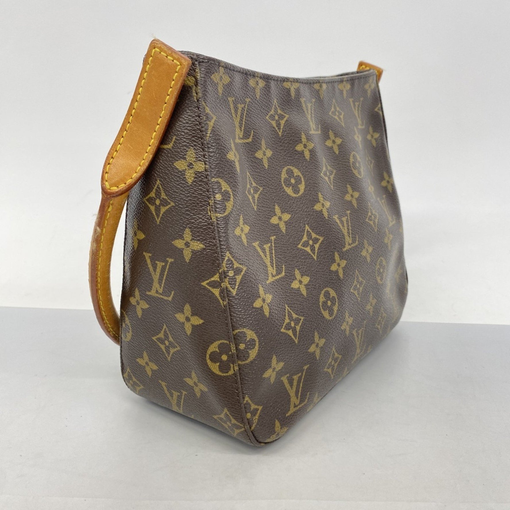 Louis Vuitton Monogram Looping MM Shoulder Bag M51146 Brown Women's