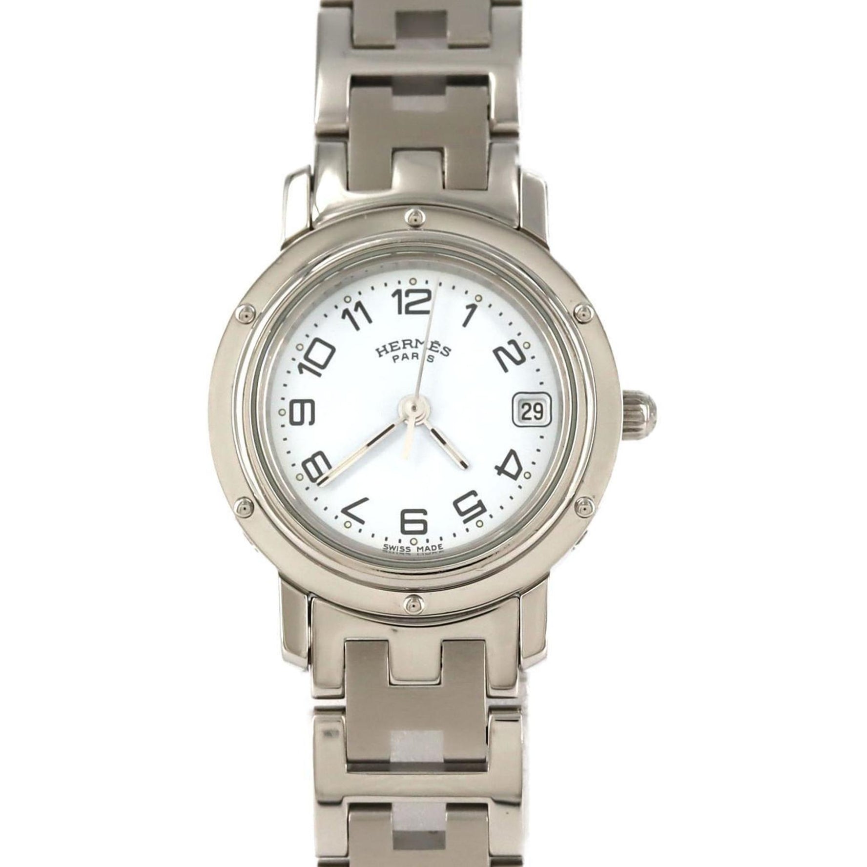 Hermès Clipper Stainless Steel Quartz Watch