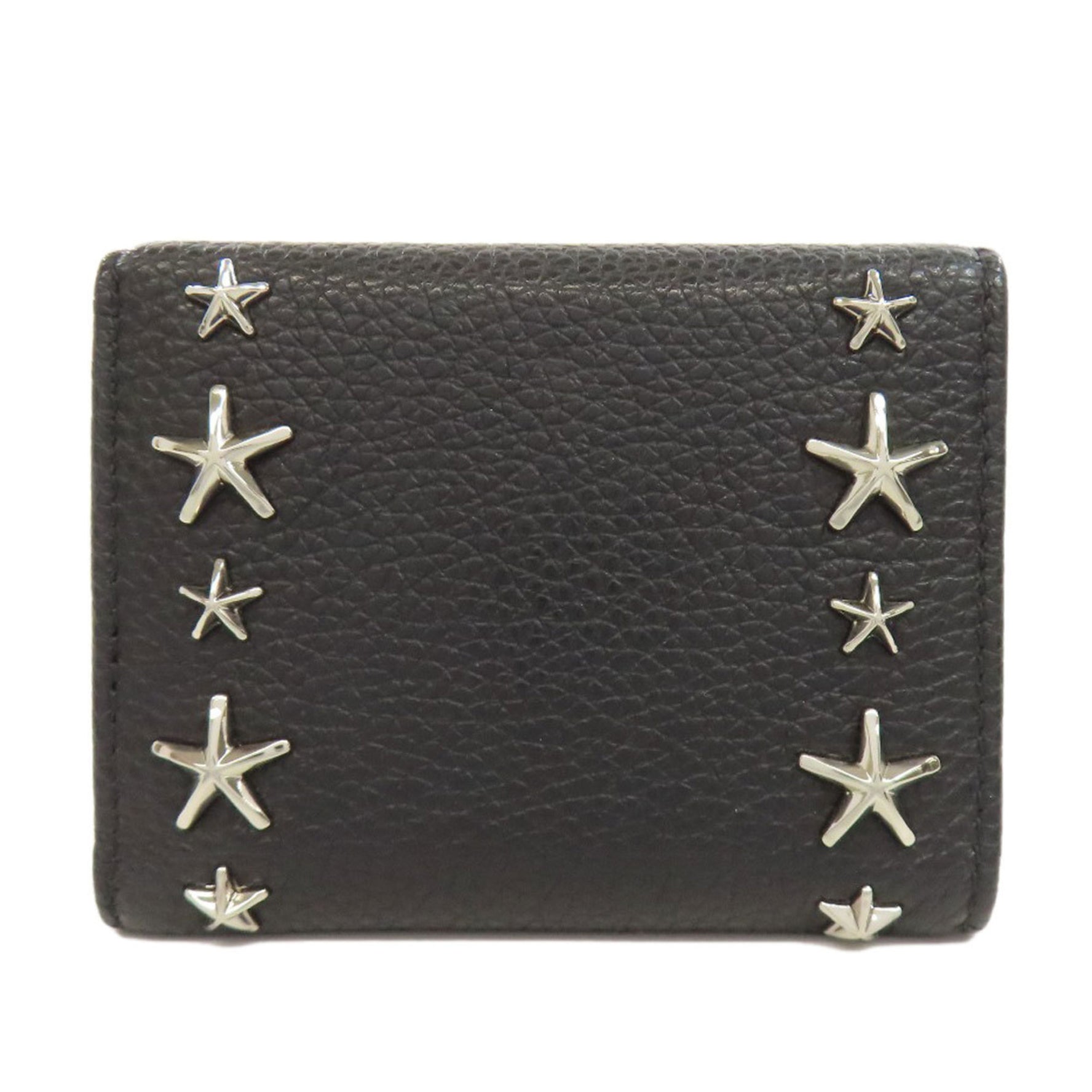 Jimmy Choo Star Motif Compact Wallet Bi-fold Leather