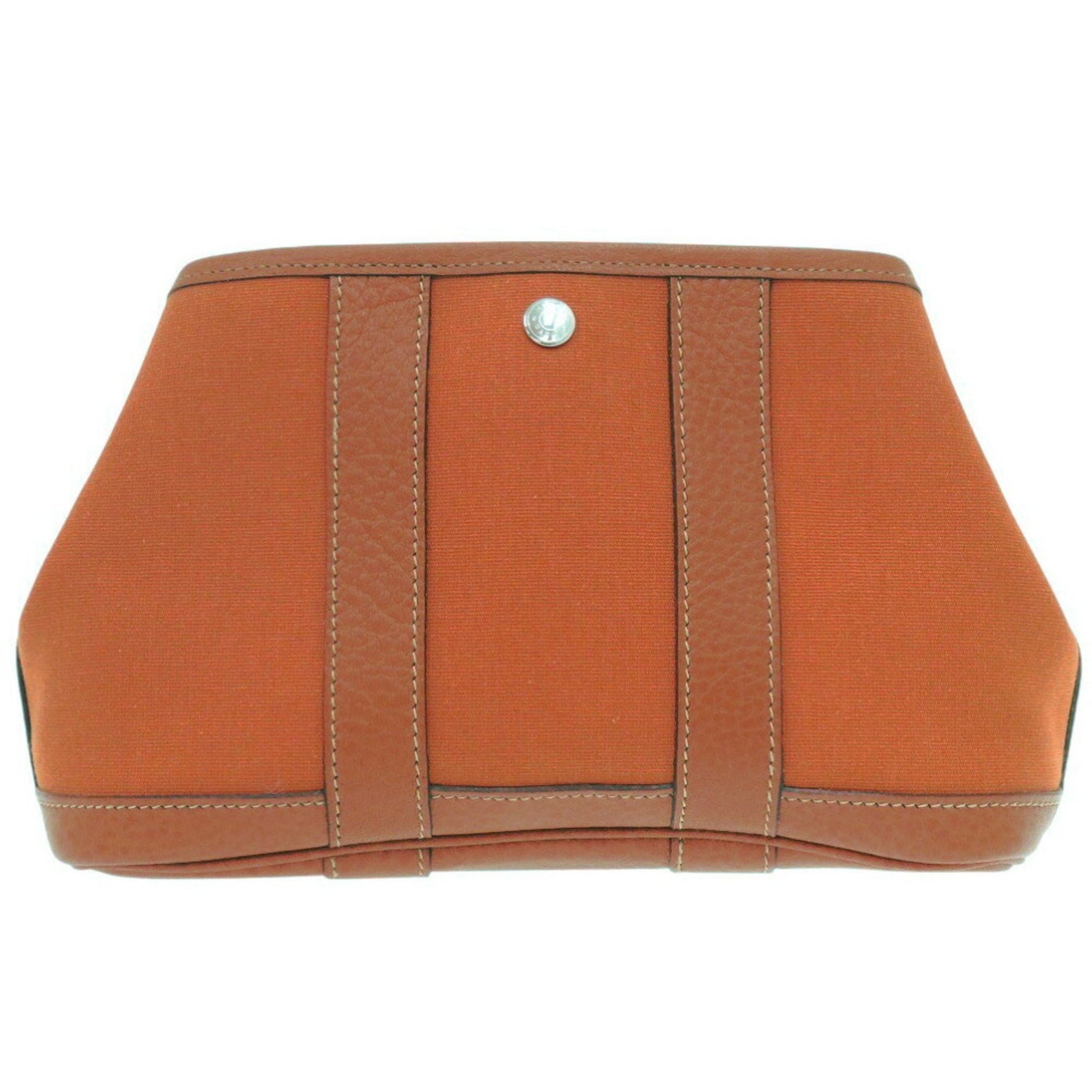 Hermes Garden TTPM Pouch Toile Officier Potiron □J Stamp (Made in 2006) Bag 1739HERMES