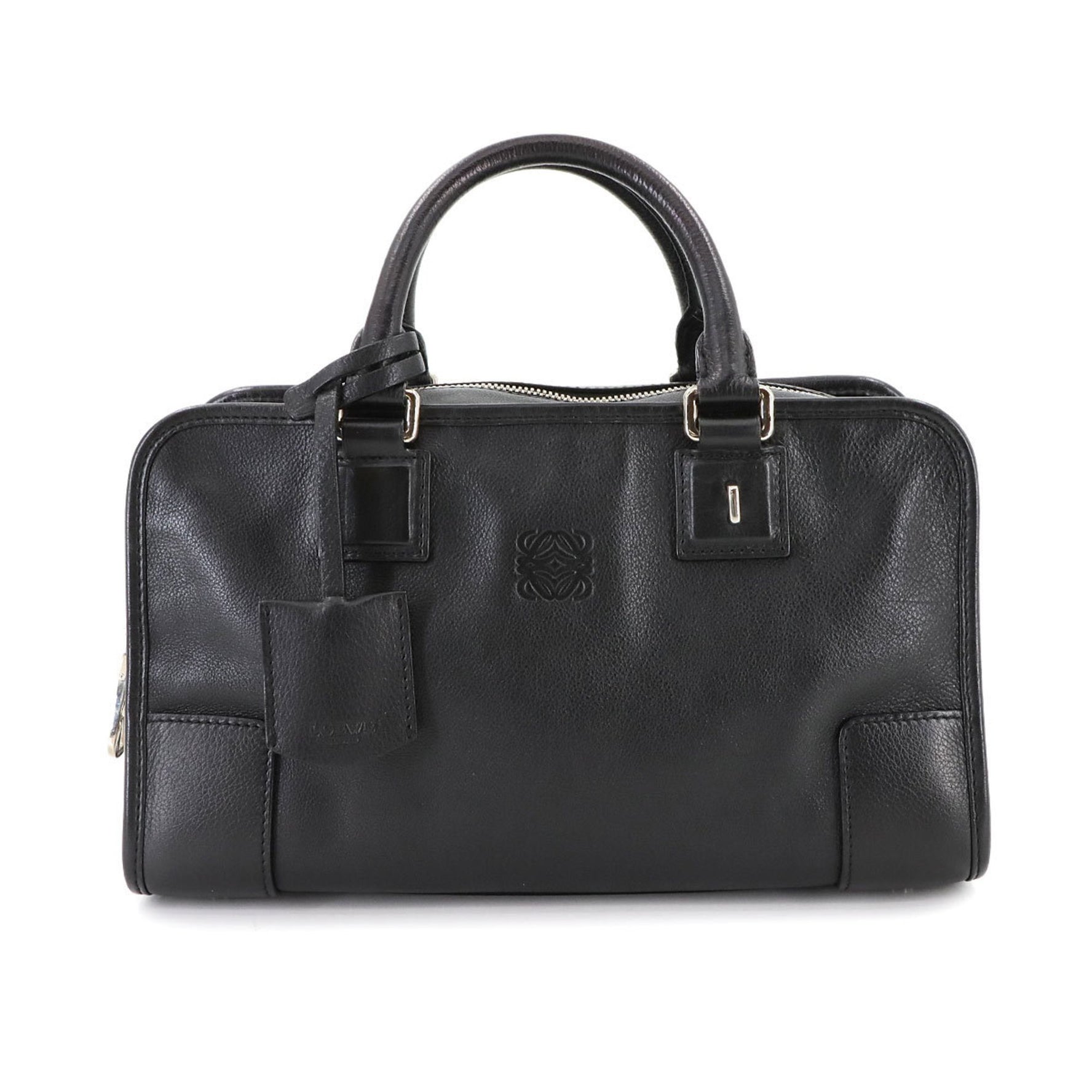LOEWE Amazona 28 Handbag in Leather with Silver Hardware