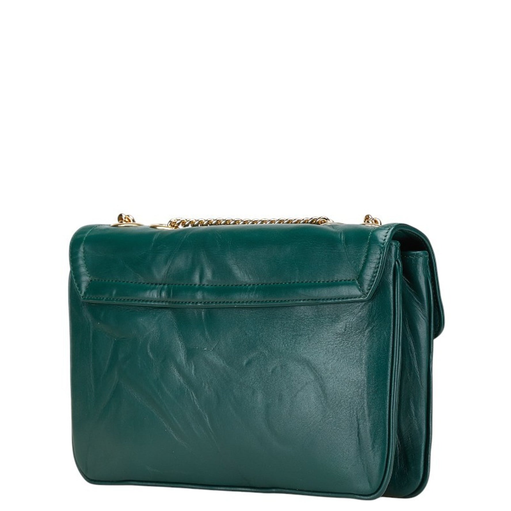 Gucci Rajah Tiger Chain Shoulder Bag Leather