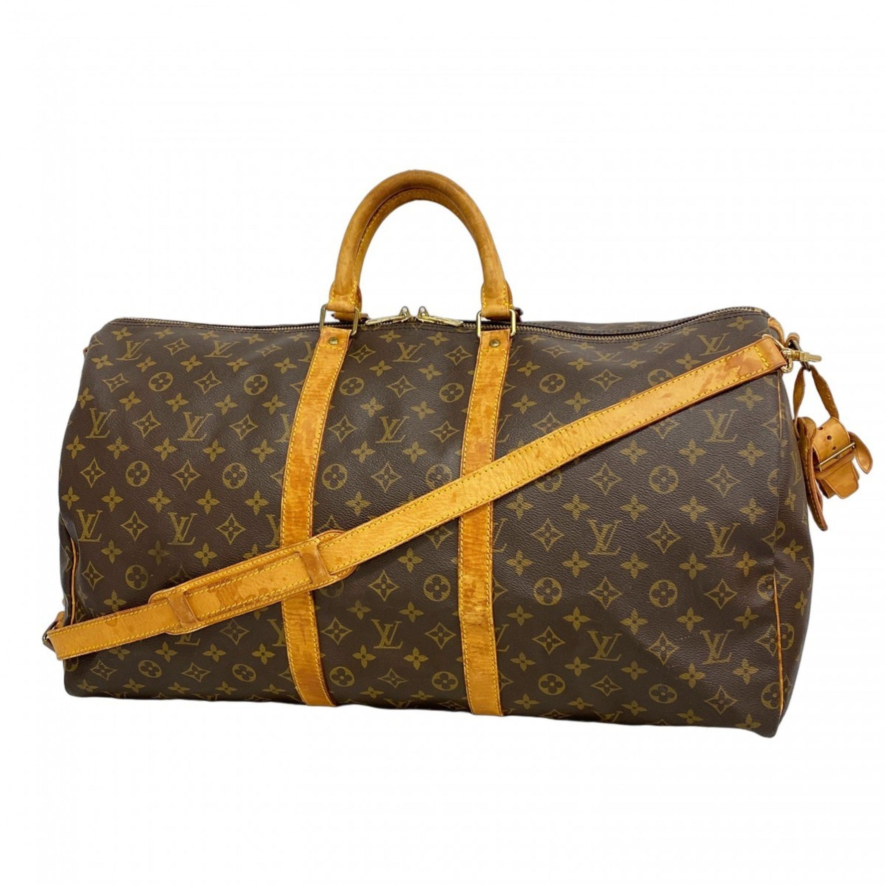 Louis Vuitton Monogram Keepall Bandouliere 55 Boston Bag Men's and
