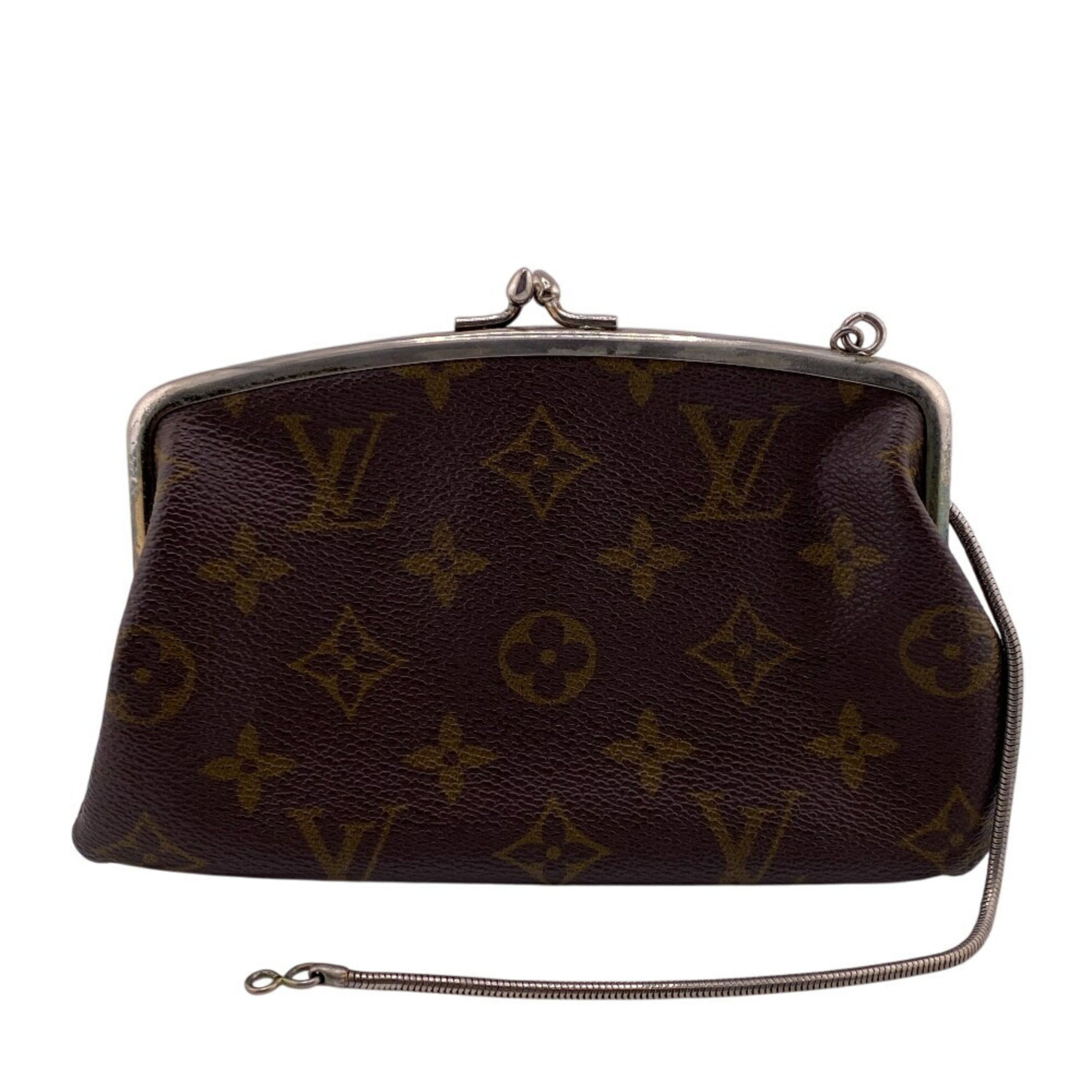 LOUIS VUITTON Louis Vuitton Bucket USA Pouch Coin Case Monogram High Brown