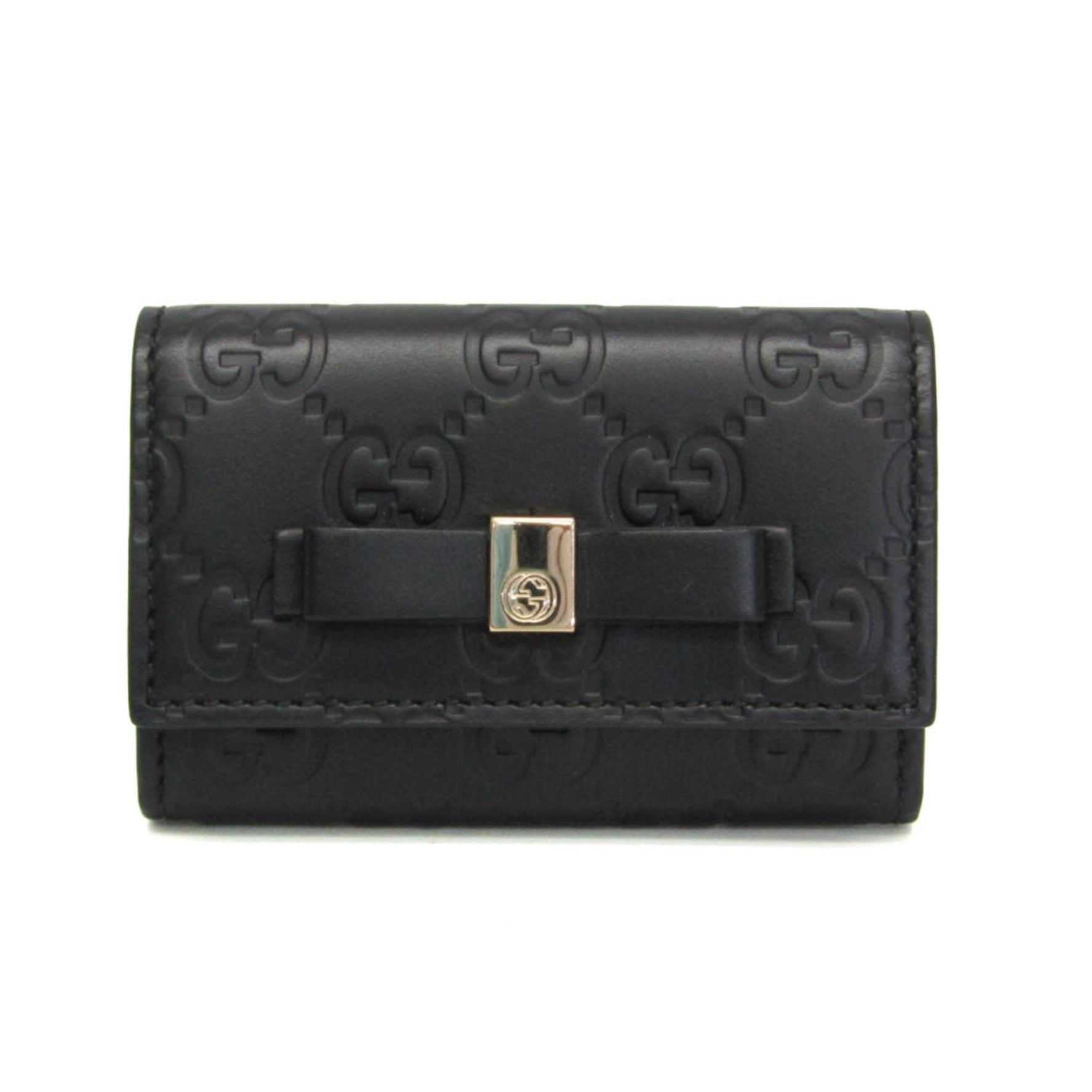 Gucci Guccissima Japan Exclusive Women's GG Leather Key Case Black