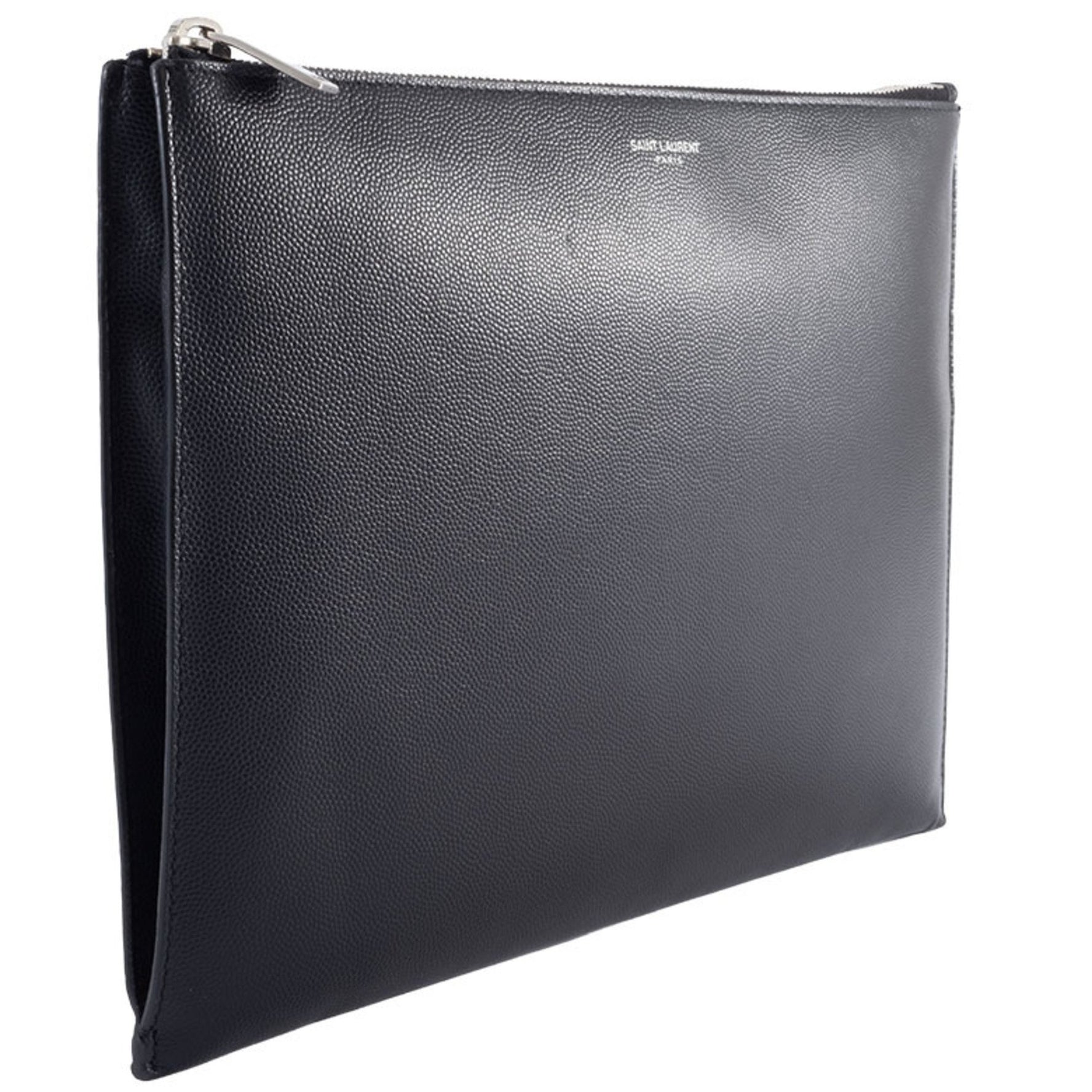 Saint Laurent Clutch Bag/Second Bag Leather Black Women's Pouch SAINT LAURENT