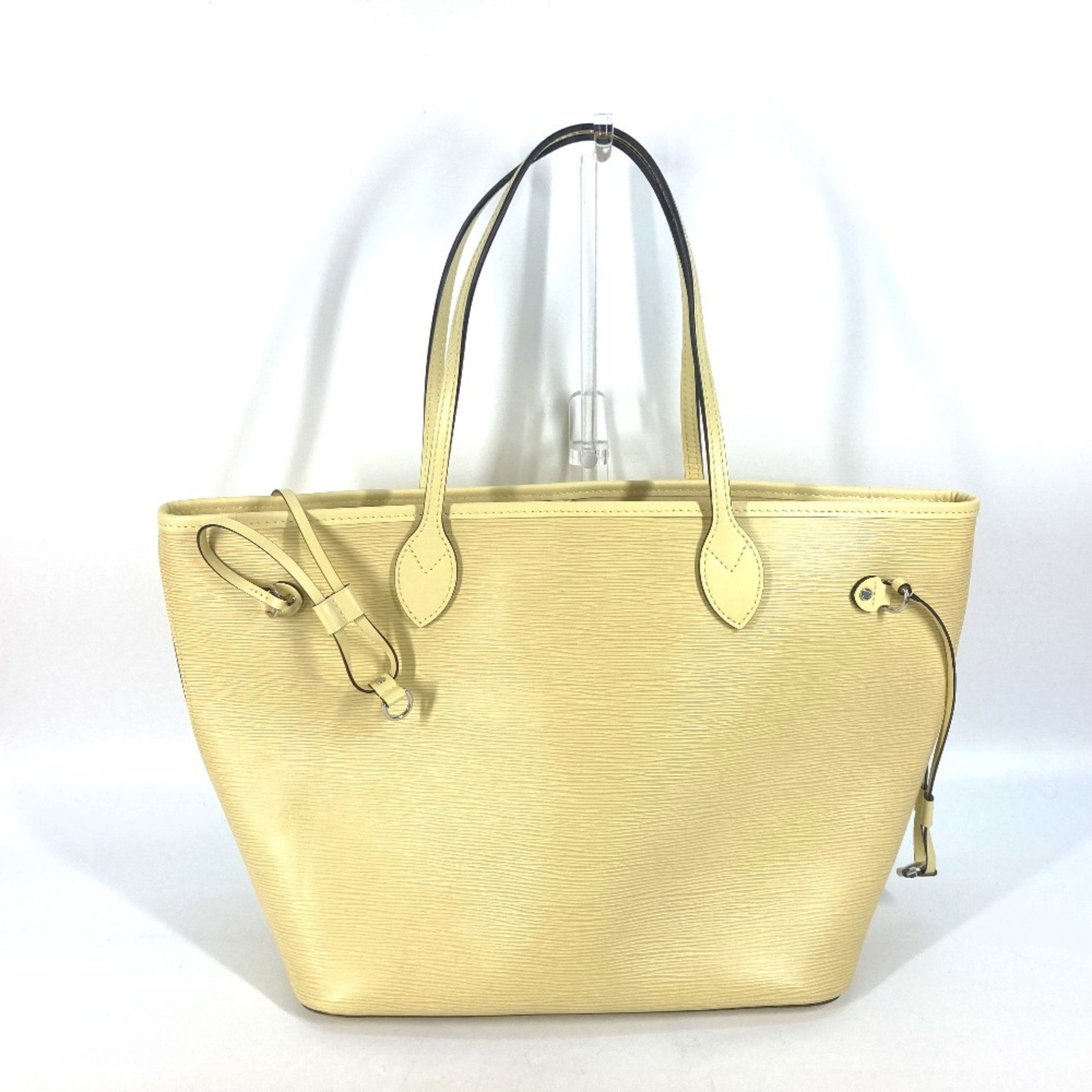 Louis Vuitton Epi Shoulder Bag with pouch Tote Bag Jaune pale