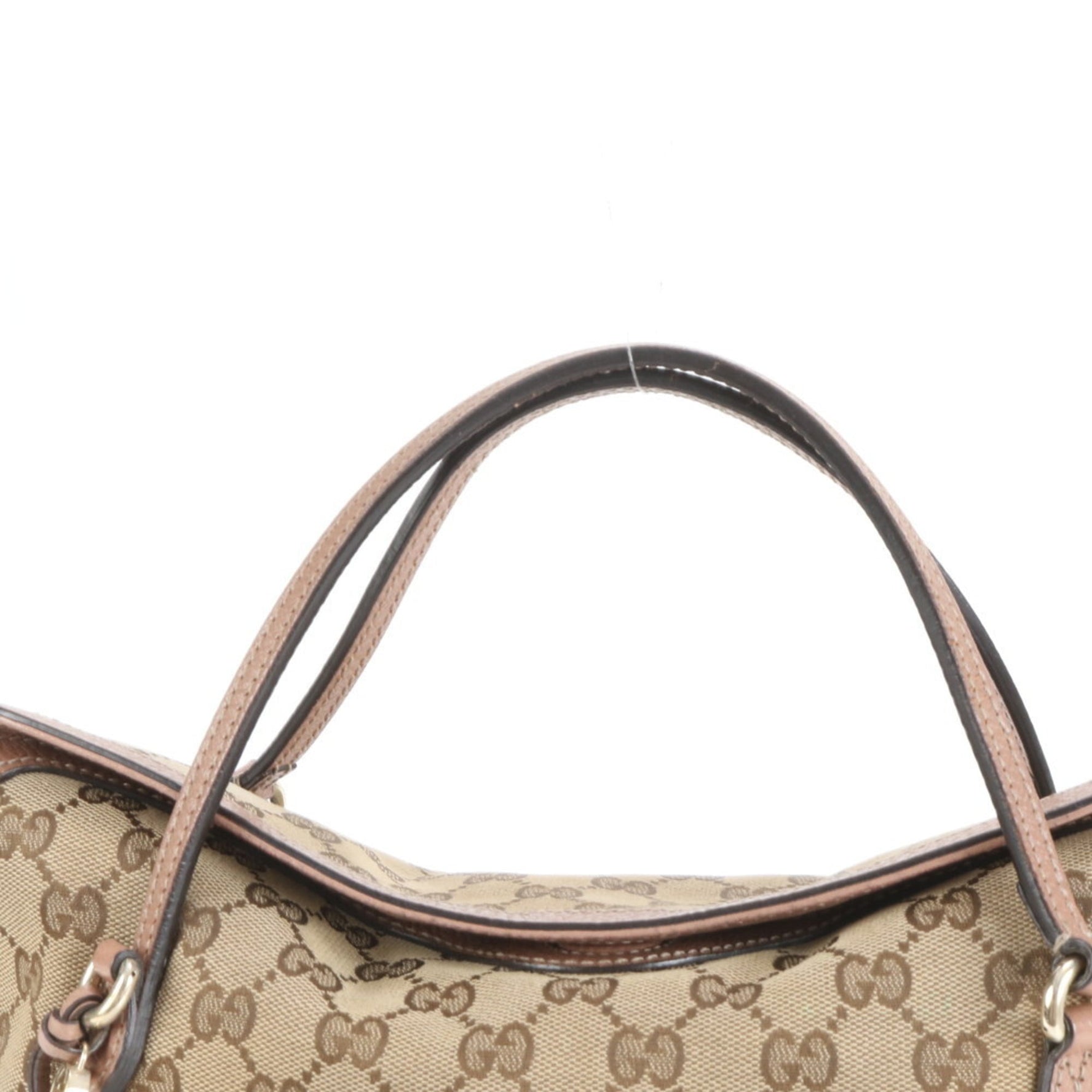 Gucci GG Canvas Brie Leather Shoulder Bag/Crossbody Tote